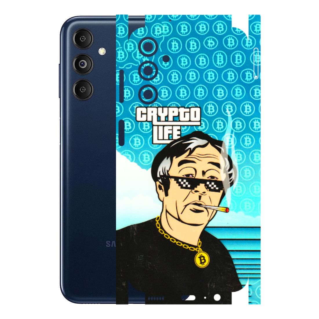 Samsung M/F/Note/Flip and C Phone Skins (All Models) - Crypto Thug Life - 3D Embossed Finish (L-179) Samsung Galaxy M14 (5G)