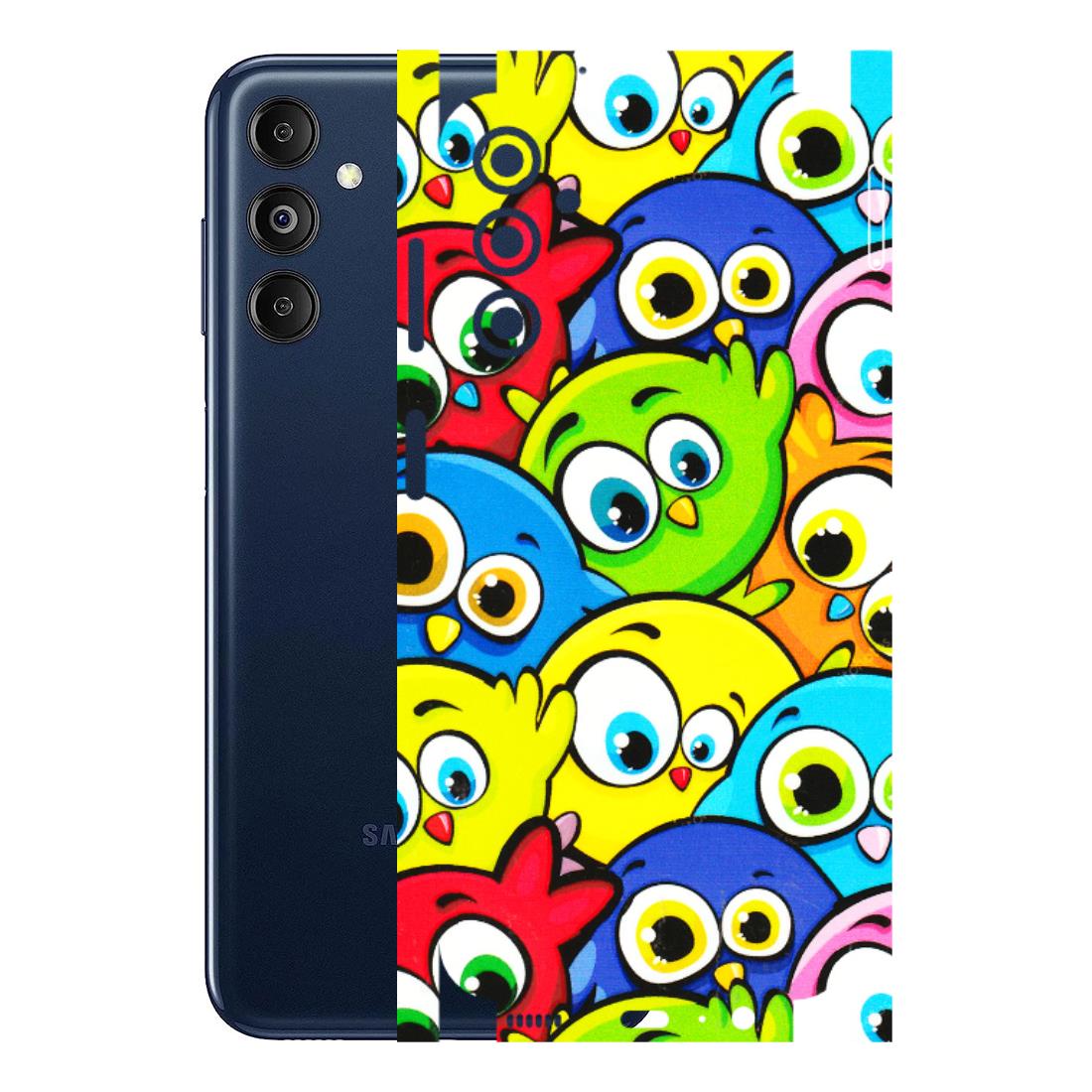 Samsung M/F/Note/Flip and C Phone Skins (All Models) - Cute Fluffy Birds - 3D Embossed Finish (L-213) Samsung Galaxy M14 (5G)