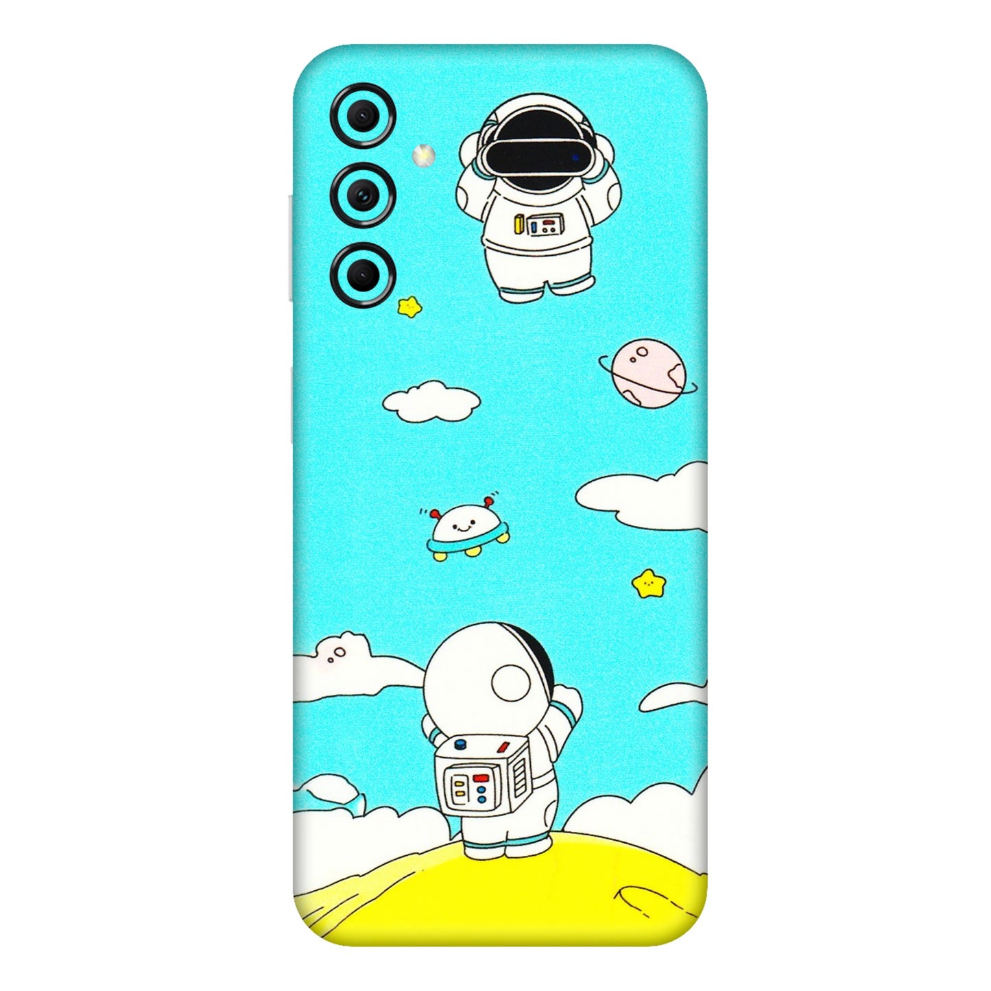 Samsung M/F/Note/Flip and C Phone Skins (All Models) - Blue Skies Astro Float - 3D Embossed Finish (L-230) Samsung Galaxy M14 (5G)