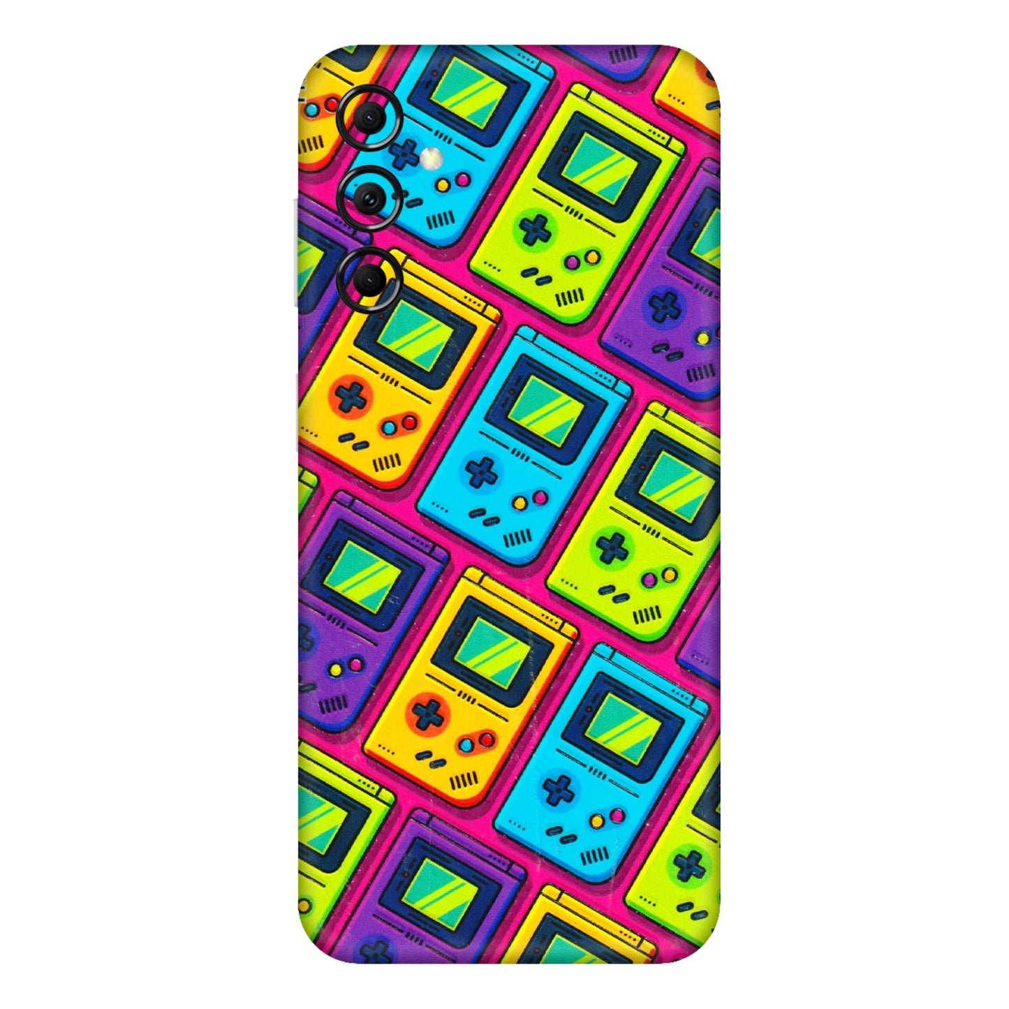 Samsung M/F/Note/Flip and C Phone Skins (All Models) - Gameboy Colourful - 3D Embossed Finish (L-266) Samsung Galaxy M14 (5G)
