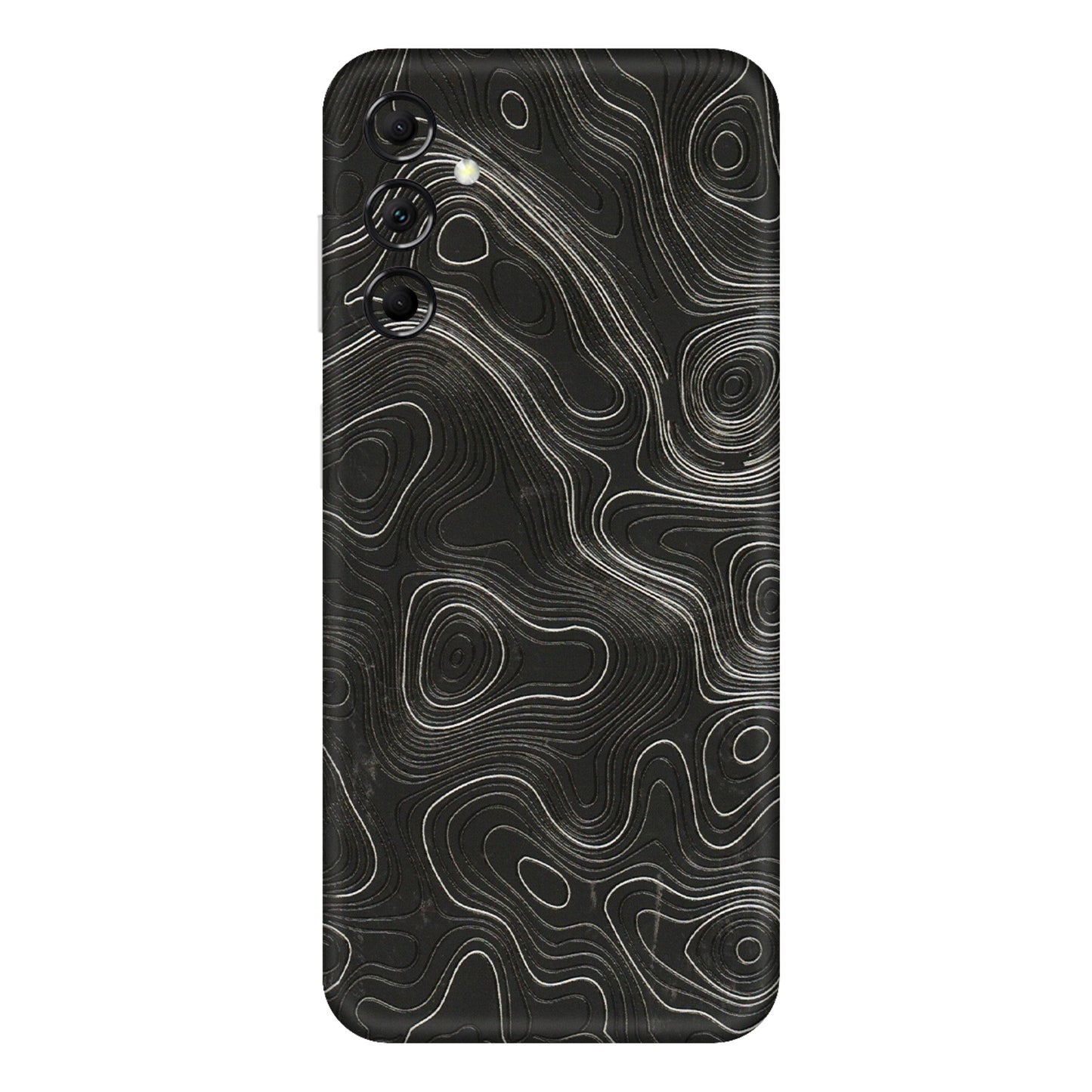 Samsung M/F/Note/Flip and C Phone Skins (All Models) - Abstract White Line Map - 3D Embossed Finish (L-269) Samsung Galaxy M14 (5G)