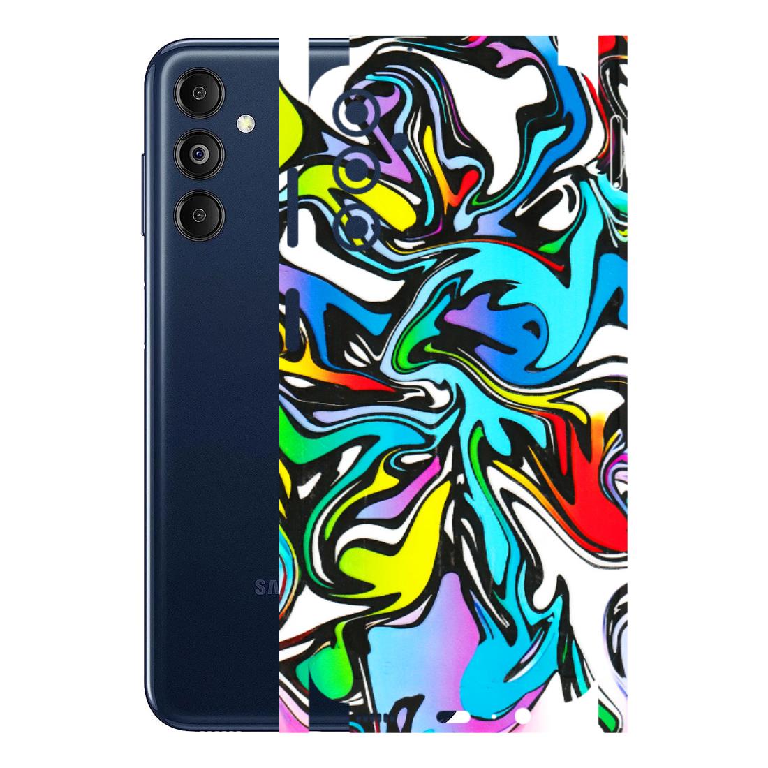 Samsung M/F/Note/Flip and C Phone Skins (All Models) - Abstract Colour Paints - 3D Embossed Finish (L-271) Samsung Galaxy M14 (5G)