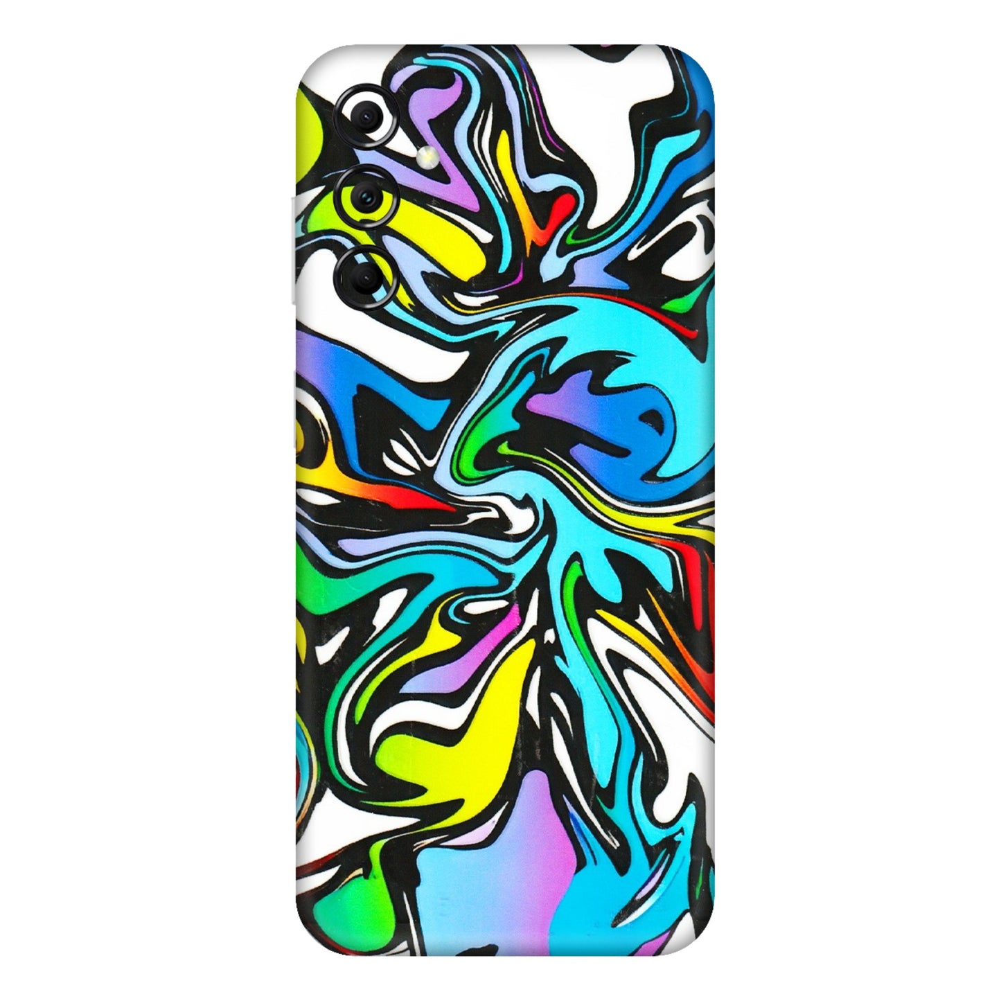 Samsung M/F/Note/Flip and C Phone Skins (All Models) - Abstract Colour Paints - 3D Embossed Finish (L-271) Samsung Galaxy M14 (5G)
