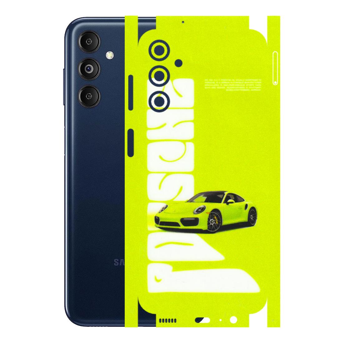 Samsung M/F/Note/Flip and C Phone Skins (All Models) - Lime Green Porche - 3D Embossed Finish (L-30) Samsung Galaxy M14 (5G)