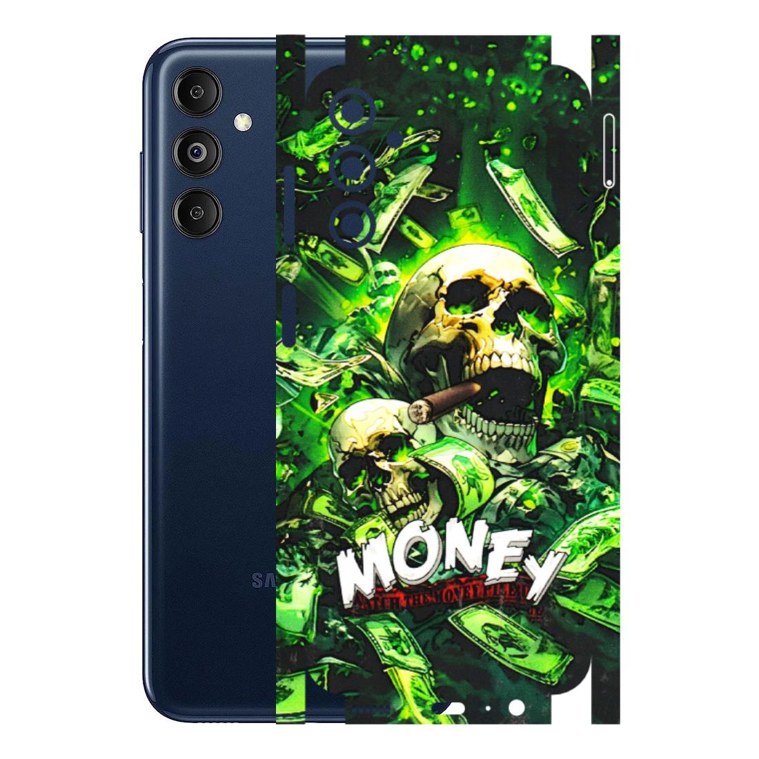 Samsung M/F/Note/Flip and C Phone Skins (All Models) - Skull Money - 3D Embossed Finish (L-303) Samsung Galaxy M14 (5G)