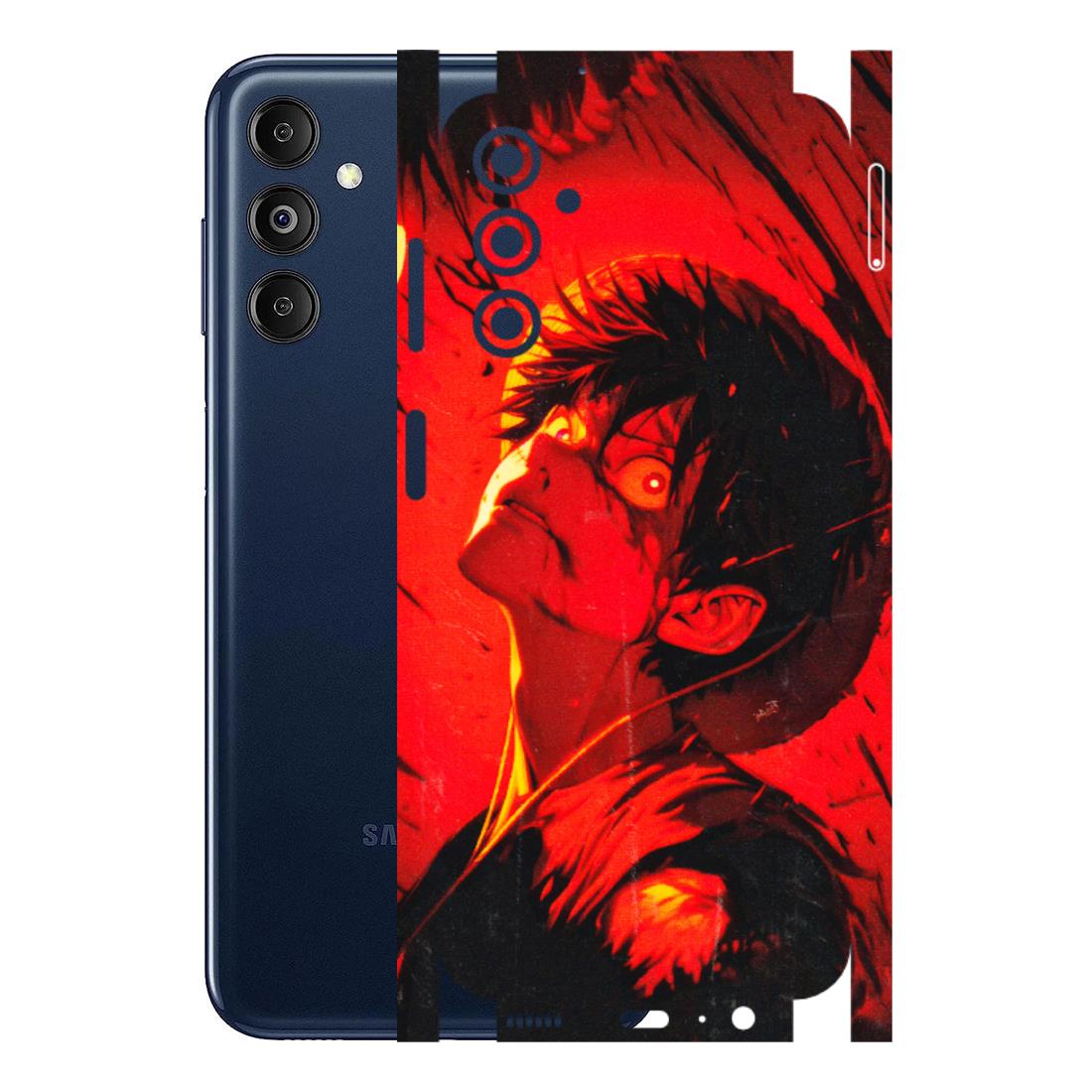 Samsung M/F/Note/Flip and C Phone Skins (All Models) - D.Luffy Power Up One Piece Anime - 3D Embossed Finish (L-326) Samsung Galaxy M14 (5G)