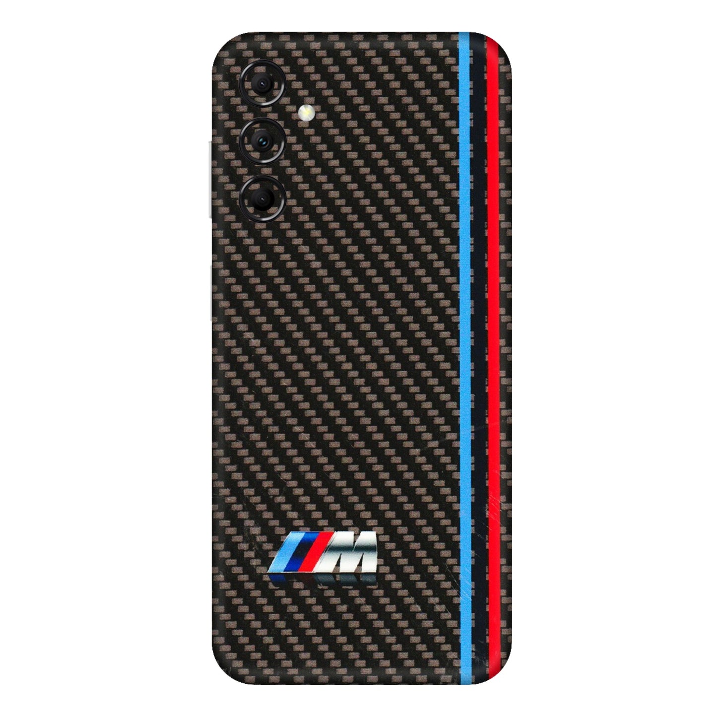 Samsung M/F/Note/Flip and C Phone Skins (All Models) - BM Carbon Fiber Feels - 3D Embossed Finish (L-38) Samsung Galaxy M14 (5G)