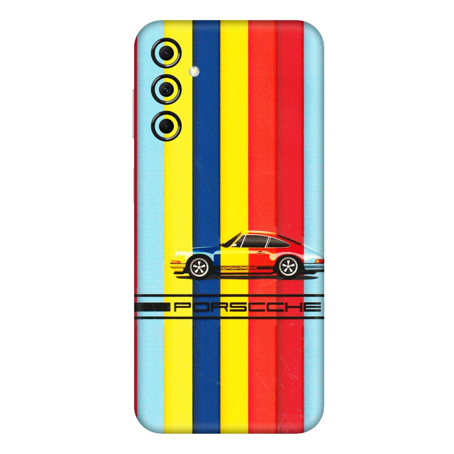 Samsung M/F/Note/Flip and C Phone Skins (All Models) - Multicolour Porche - 3D Embossed Finish (L-39) Samsung Galaxy M14 (5G)