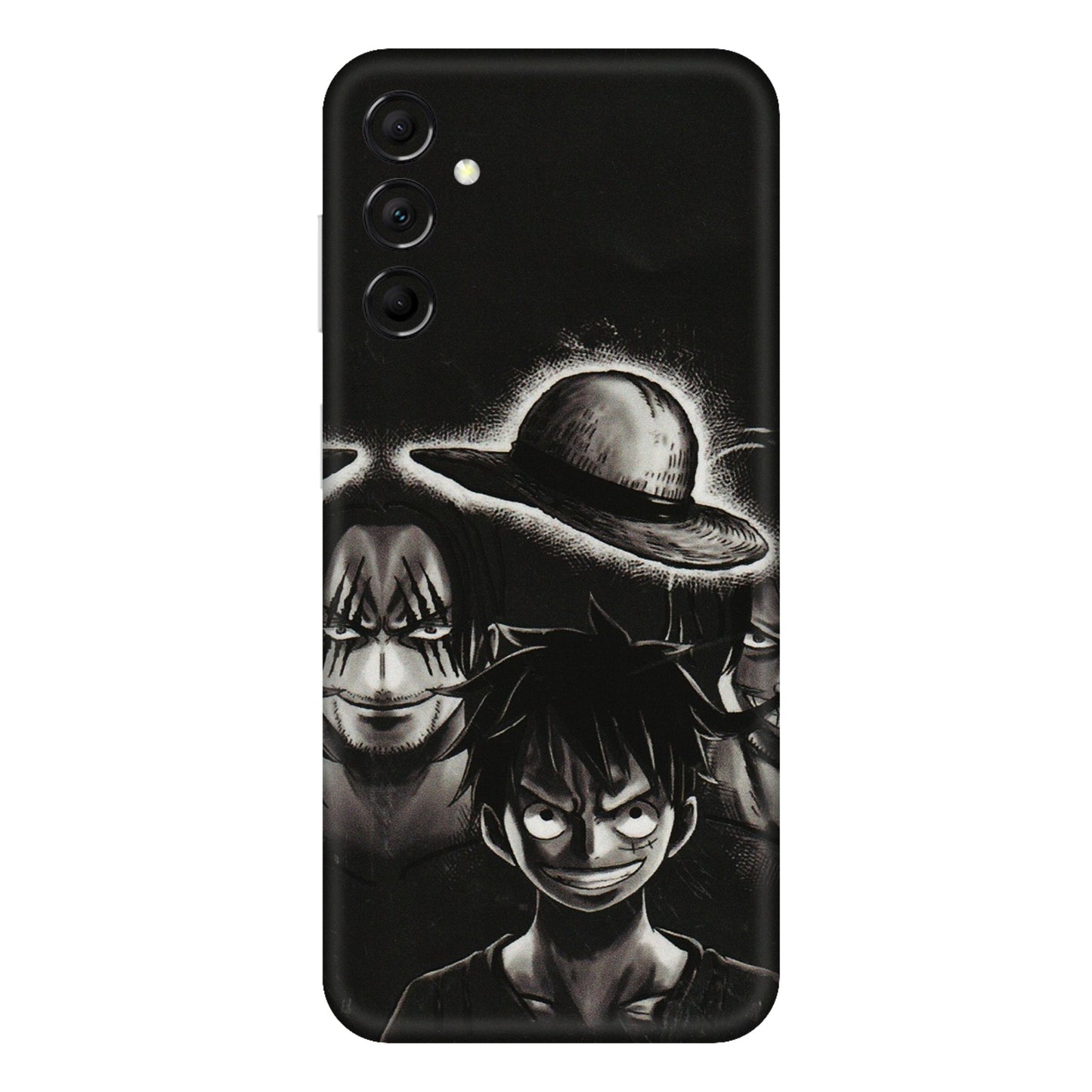 Samsung M/F/Note/Flip and C Phone Skins (All Models) - Black Luffy Hat - 3D Embossed Finish (L-57) Samsung Galaxy M14 (5G)