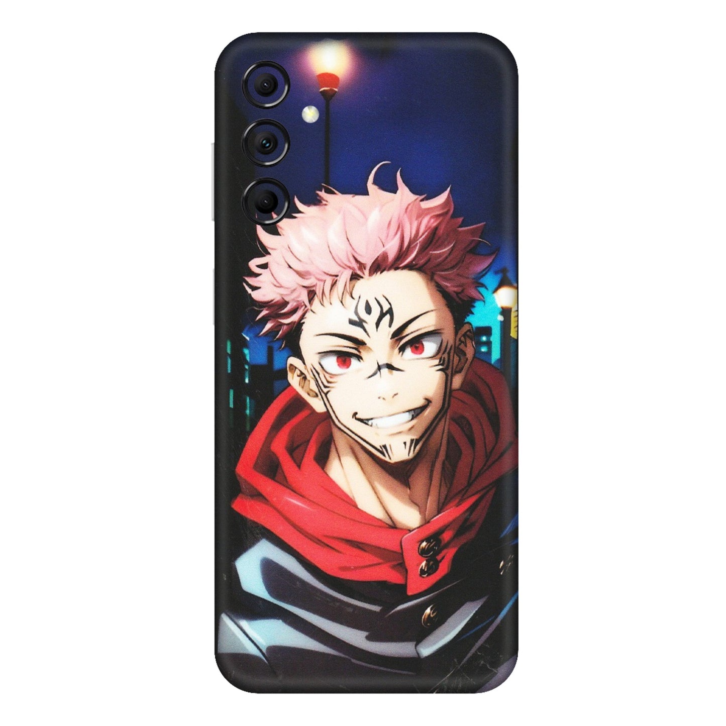 Samsung M/F/Note/Flip and C Phone Skins (All Models) - Yuji Itadori Funny Face Anime - Matte Finish (M-152) Samsung Galaxy M14 (5G)
