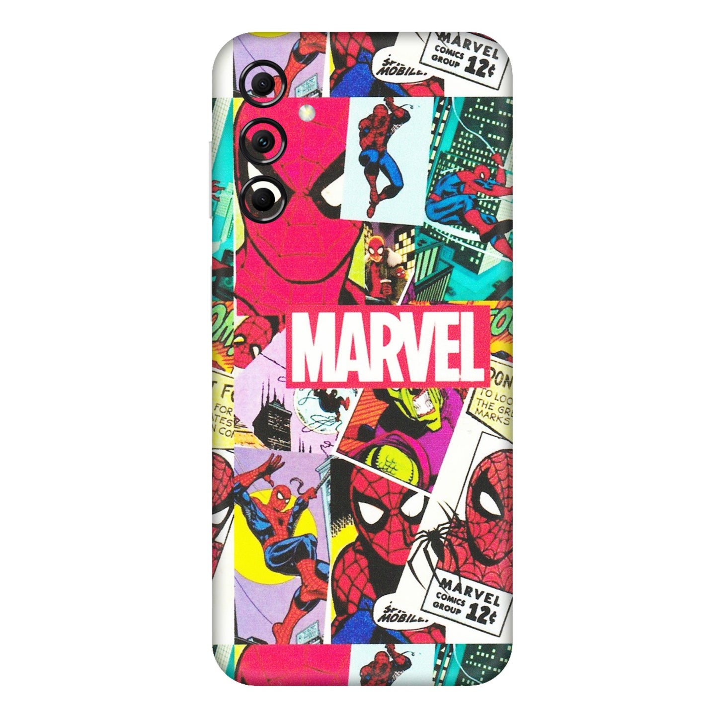 Samsung M/F/Note/Flip and C Phone Skins (All Models) - Marvel Comic Spiderman Grafitti - Matte Finish (M-72) Samsung Galaxy M14 (5G)