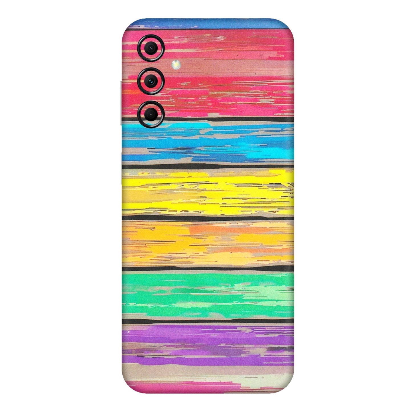 Samsung M/F/Note/Flip and C Phone Skins (All Models) - Multi Colour Wooden Wall - Matte Finish (M-96) Samsung Galaxy M14 (5G)