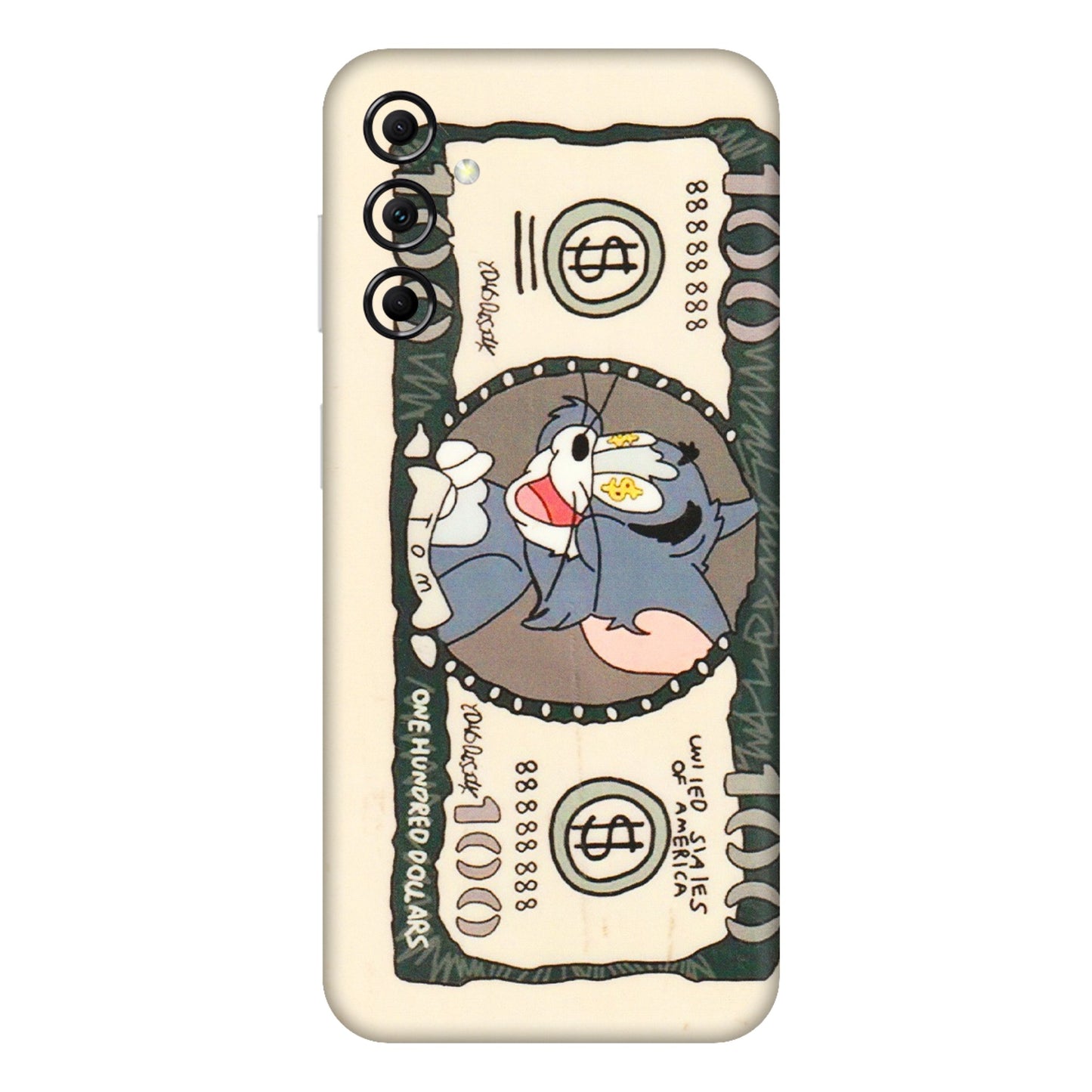 Samsung M/F/Note/Flip and C Phone Skins (All Models) - One Hundred Dollar Tom - Transparent Finish (T-16) Samsung Galaxy M14 (5G)