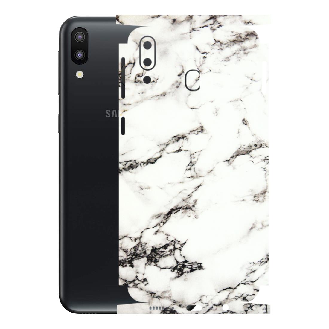 Samsung M/F/Note/Flip and C Phone Skins (All Models) - Black and White Marble Texture - 3D Embossed Finish (L-124) Samsung Galaxy M20