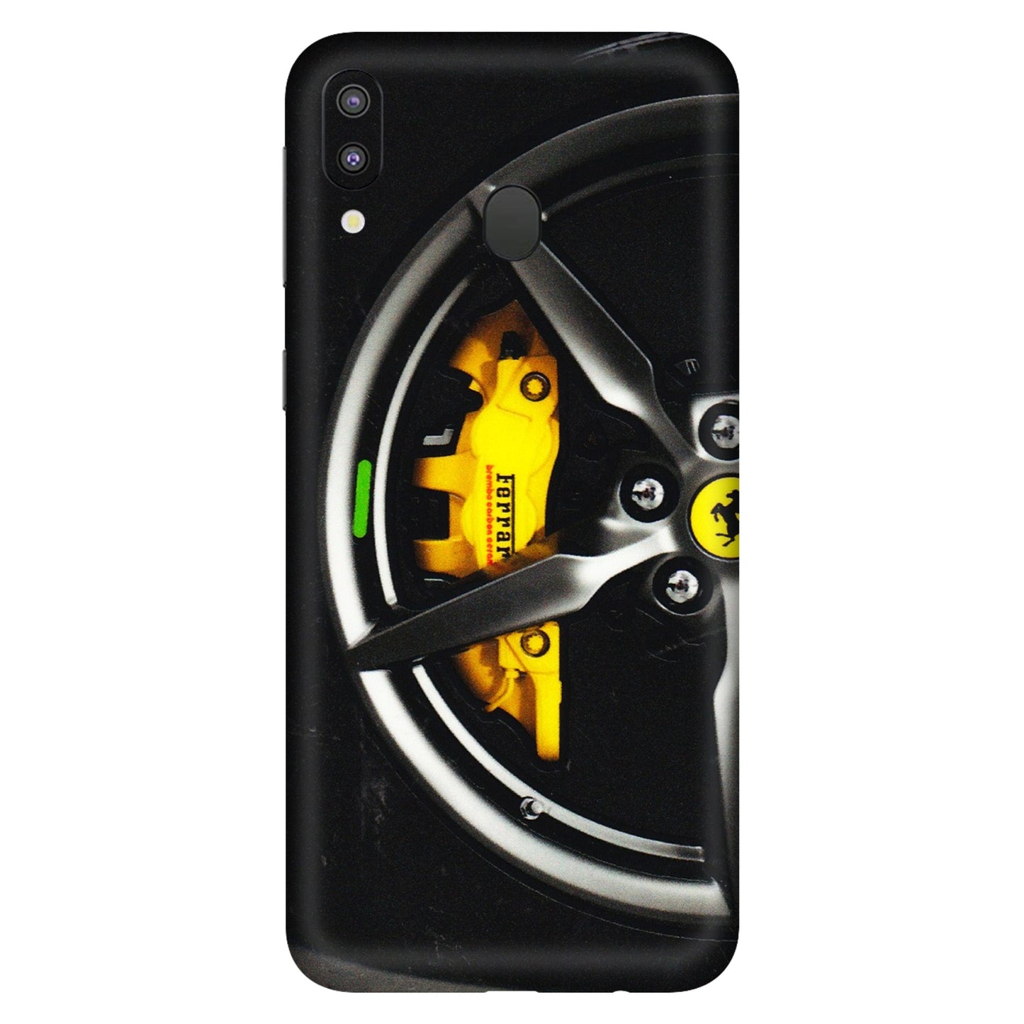 Samsung M/F/Note/Flip and C Phone Skins (All Models) - Ferrari Wheel Alloy - 3D Embossed Finish (L-173) Samsung Galaxy M20