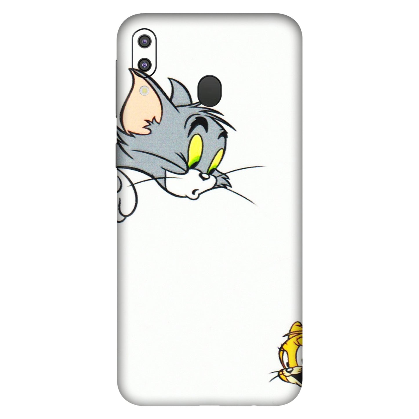 Samsung M/F/Note/Flip and C Phone Skins (All Models) - Cute Tom And Jerry - 3D Embossed Finish (L-220) Samsung Galaxy M20