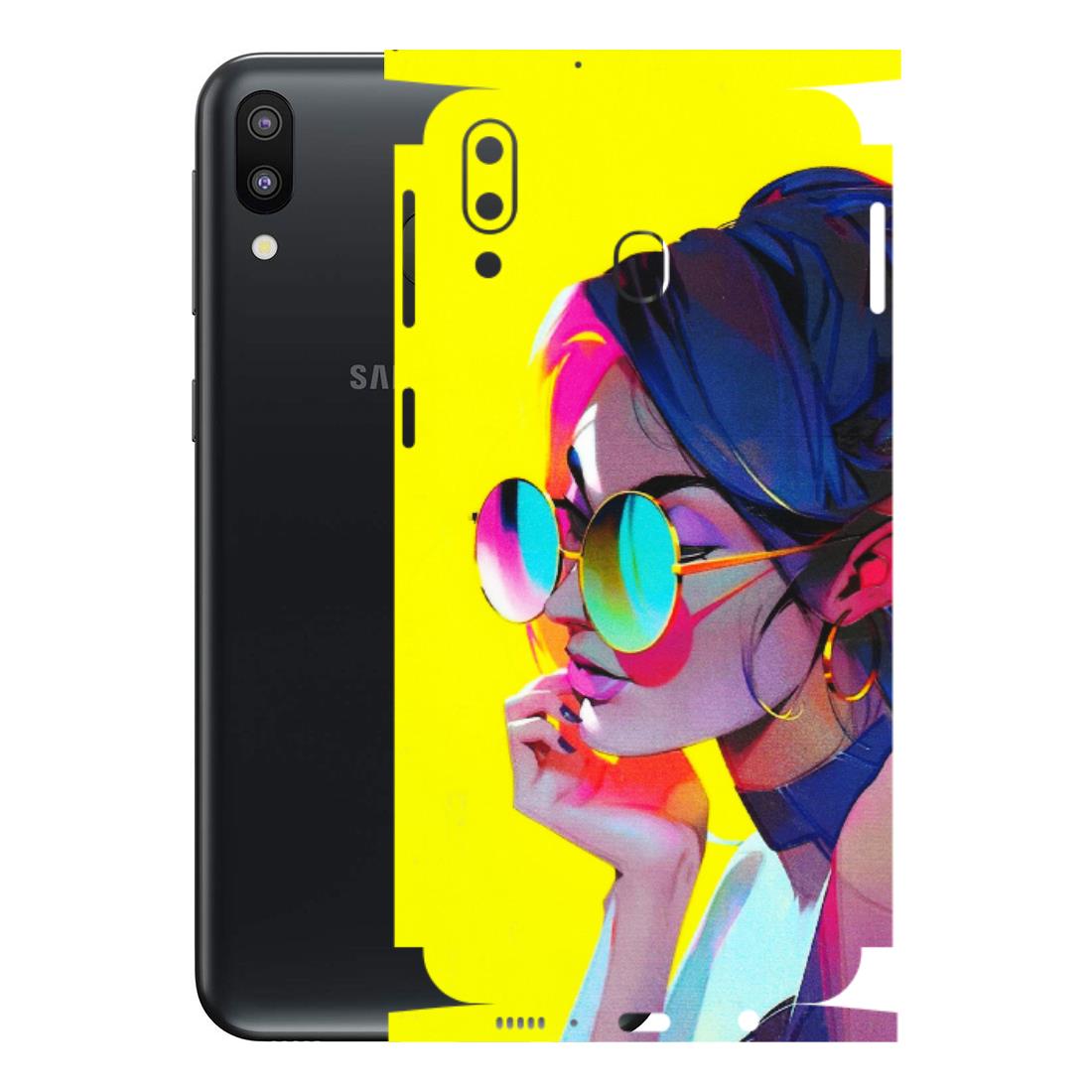 Samsung M/F/Note/Flip and C Phone Skins (All Models) - Bold Stylish Girl - 3D Embossed Finish (L-222) Samsung Galaxy M20