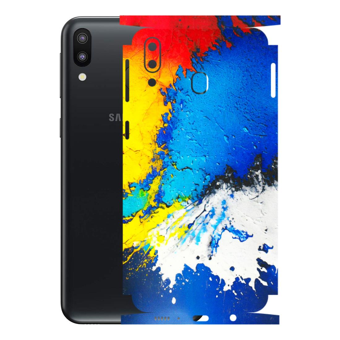 Samsung M/F/Note/Flip and C Phone Skins (All Models) - Acrylic Paint Spill - 3D Embossed Finish (L-229) Samsung Galaxy M20
