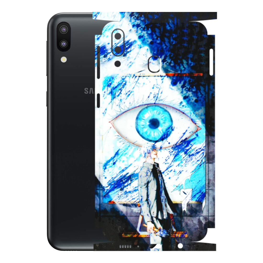 Samsung M/F/Note/Flip and C Phone Skins (All Models) - Gojo Satoru evil eye - 3D Embossed Finish (L-239) Samsung Galaxy M20