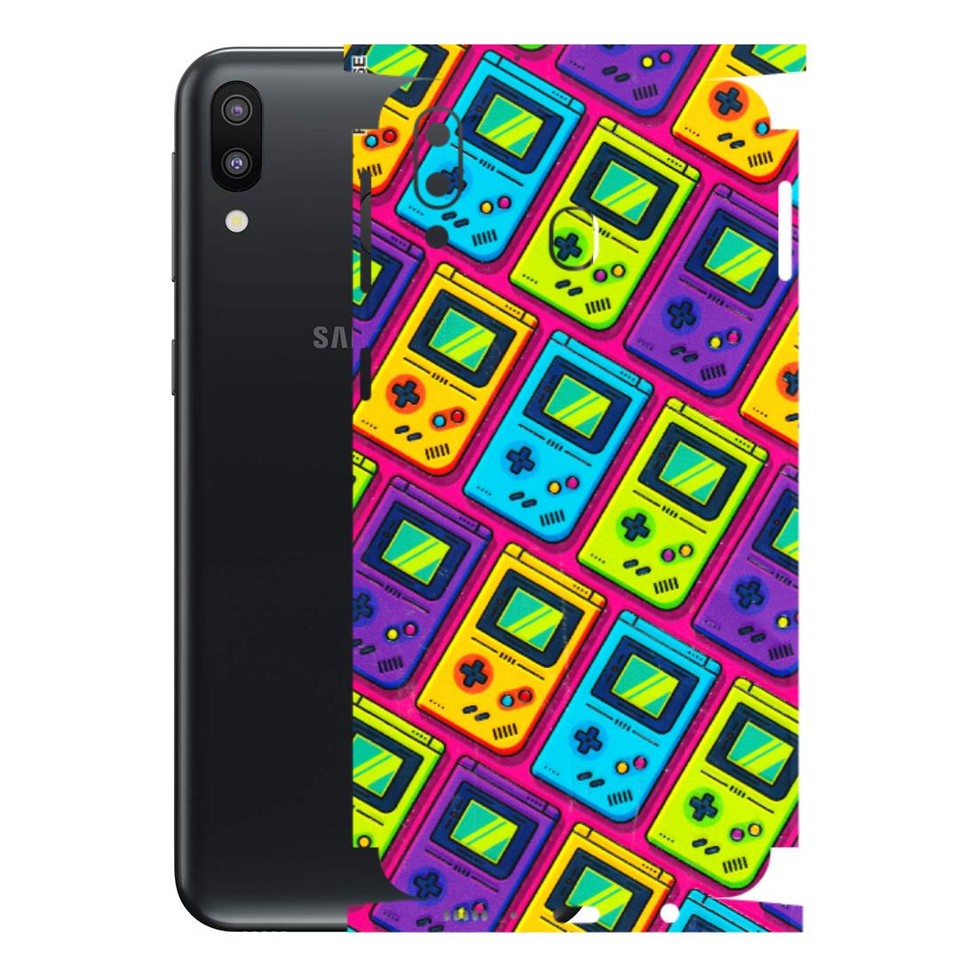Samsung M/F/Note/Flip and C Phone Skins (All Models) - Gameboy Colourful - 3D Embossed Finish (L-266) Samsung Galaxy M20