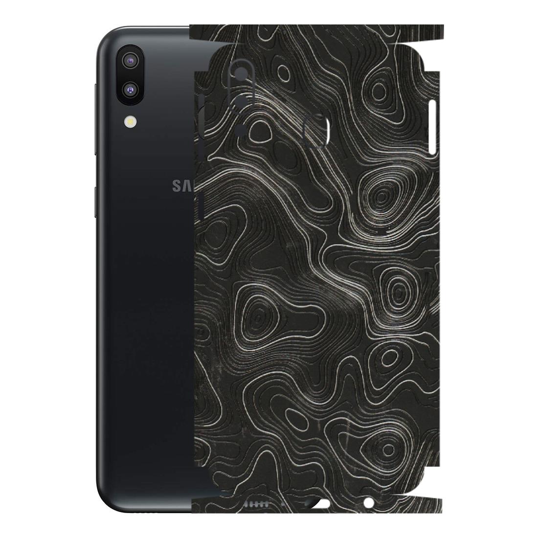 Samsung M/F/Note/Flip and C Phone Skins (All Models) - Abstract White Line Map - 3D Embossed Finish (L-269) Samsung Galaxy M20