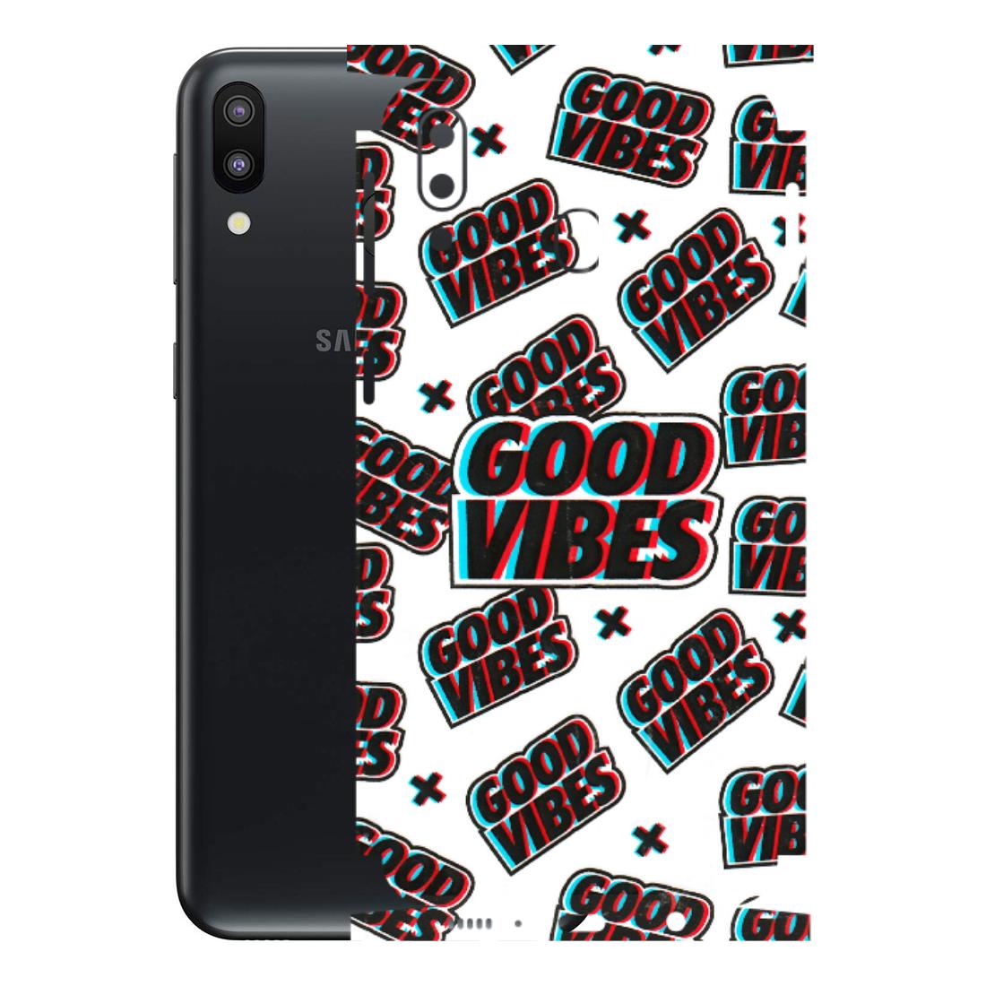 Samsung M/F/Note/Flip and C Phone Skins (All Models) - Good Vibes - 3D Embossed Finish (L-282) Samsung Galaxy M20