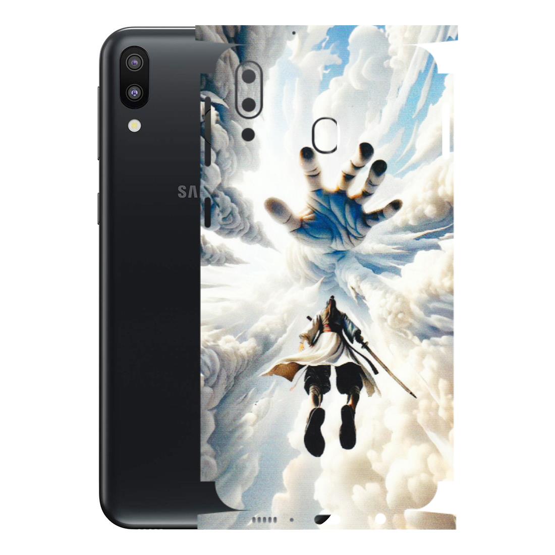 Samsung M/F/Note/Flip and C Phone Skins (All Models) - Big Hand With Monkey King - 3D Embossed Finish (L-323) Samsung Galaxy M20