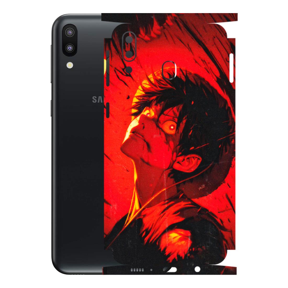 Samsung M/F/Note/Flip and C Phone Skins (All Models) - D.Luffy Power Up One Piece Anime - 3D Embossed Finish (L-326) Samsung Galaxy M20