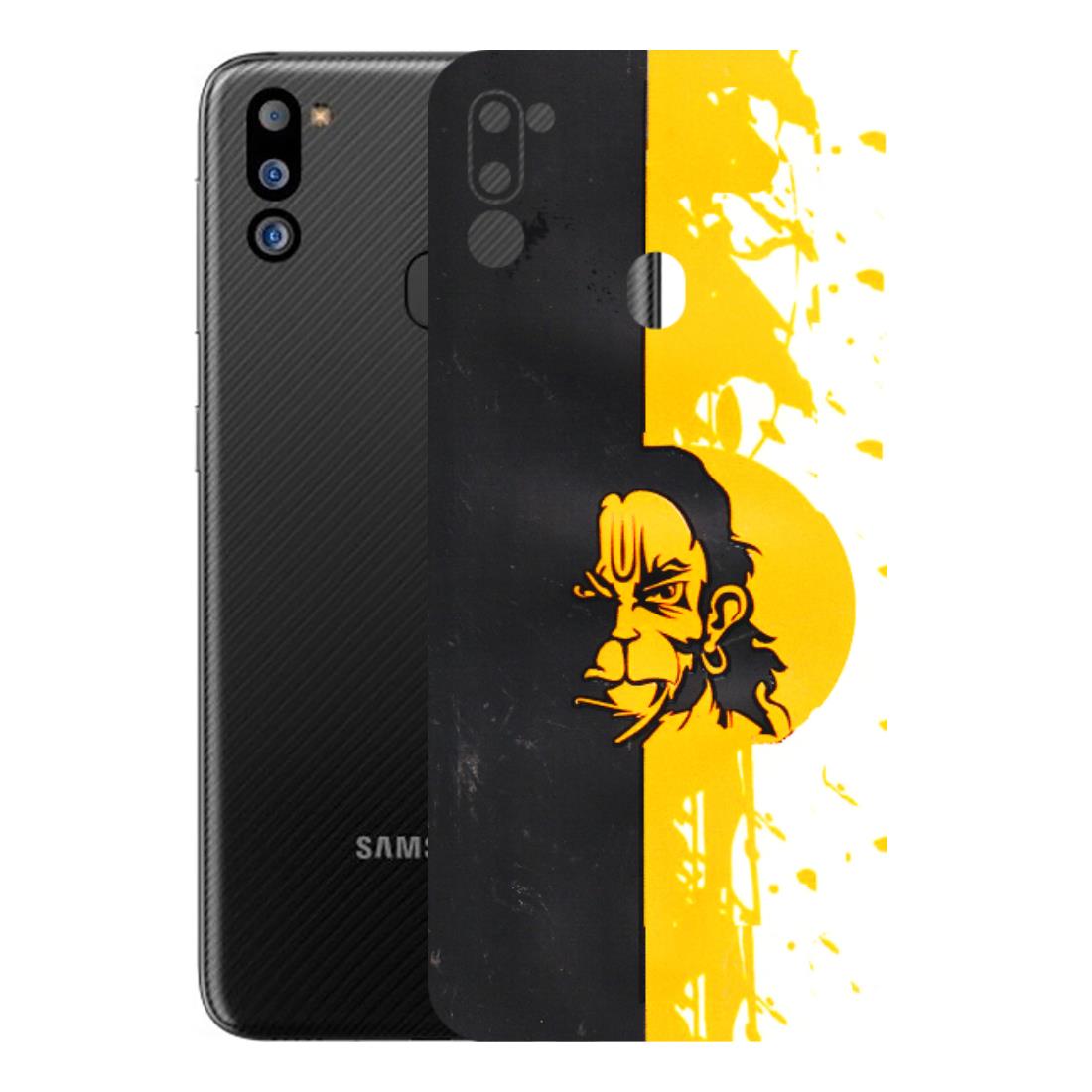 Samsung M/F/Note/Flip and C Phone Skins (All Models) - Bajrangbali - 3D Embossed Finish (L-151) Samsung Galaxy M21 2021