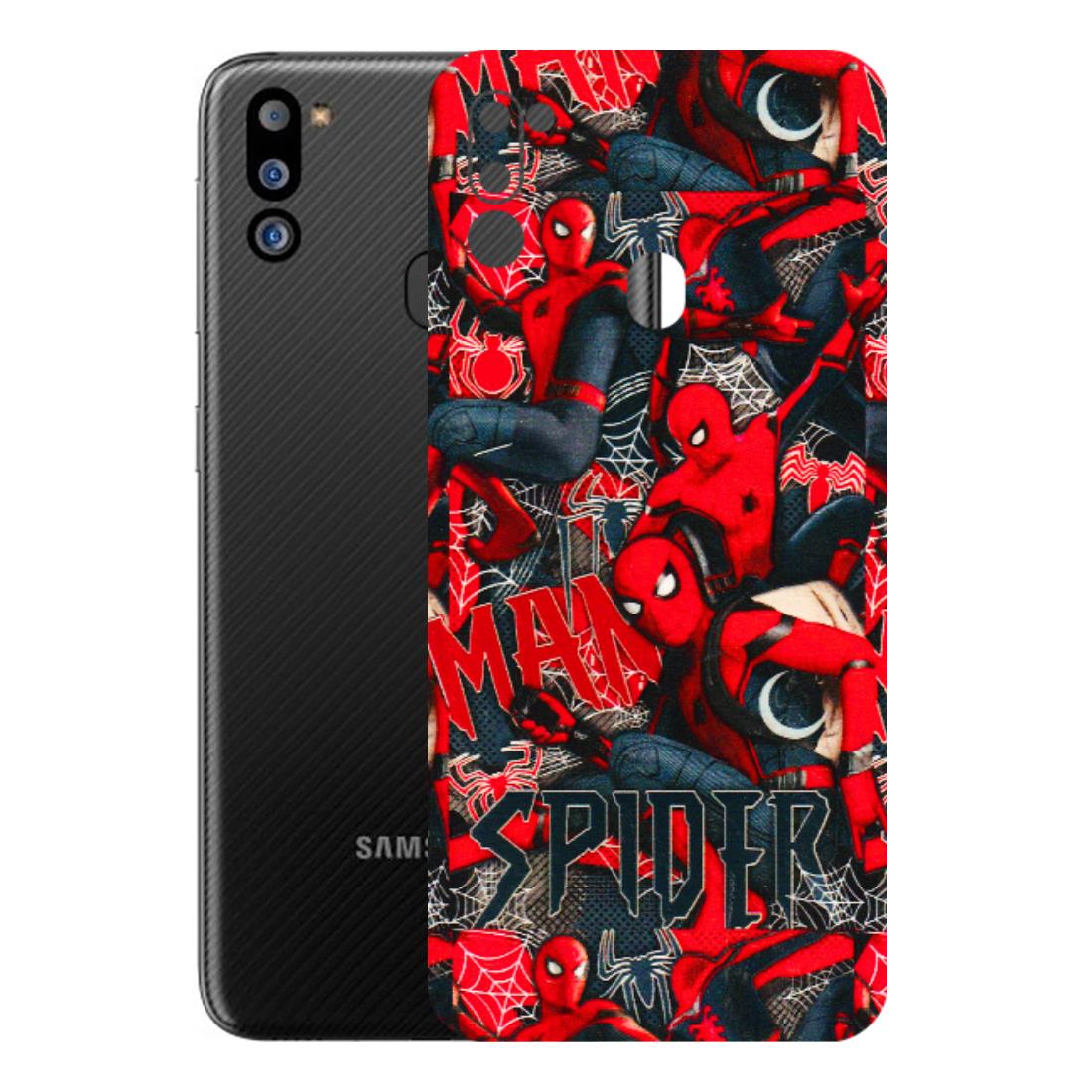 Samsung M/F/Note/Flip and C Phone Skins (All Models) - SpiderMan Cool - 3D Embossed Finish (L-188) Samsung Galaxy M21 2021