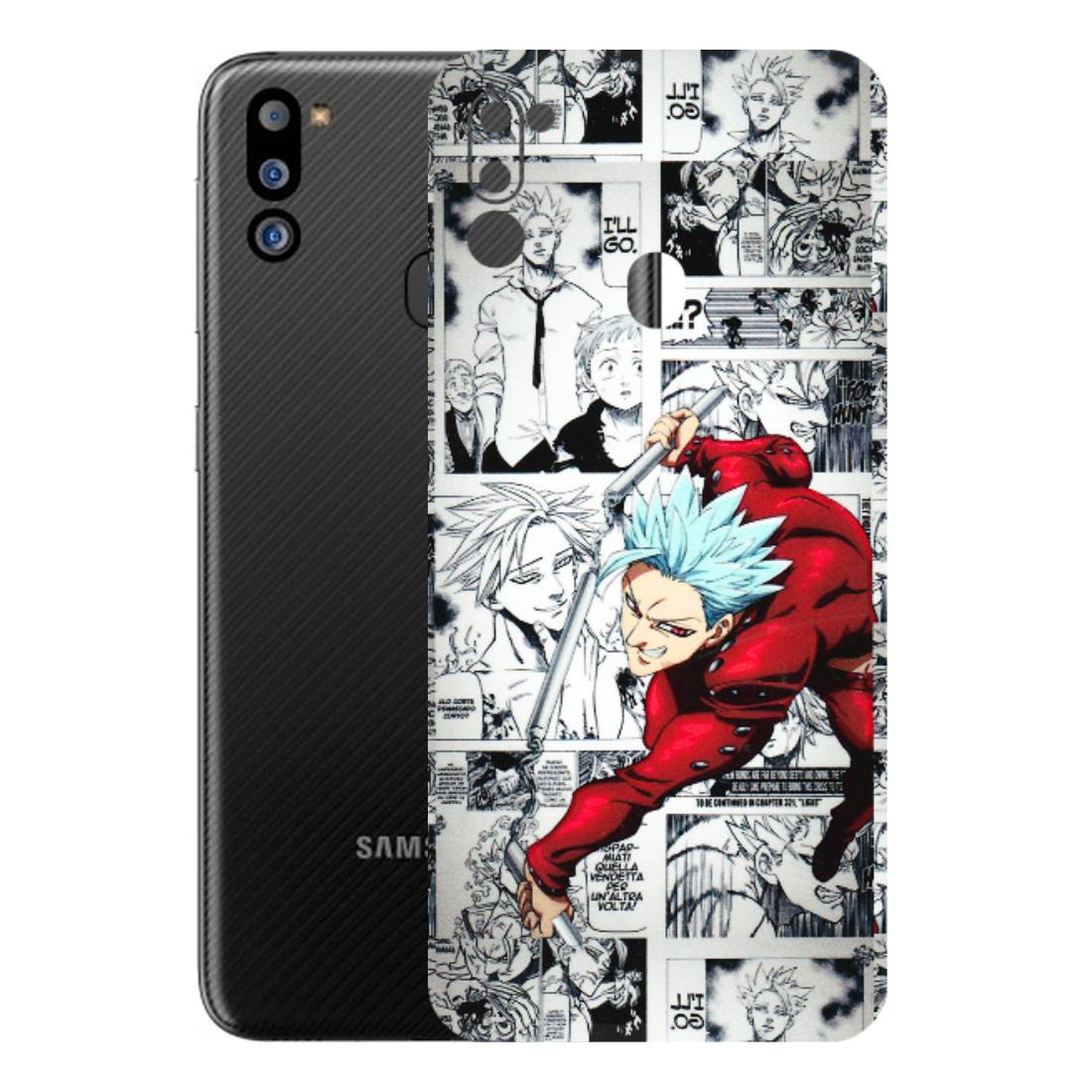 Samsung M/F/Note/Flip and C Phone Skins (All Models) - Anime Comic - 3D Embossed Finish (L-192) Samsung Galaxy M21 2021