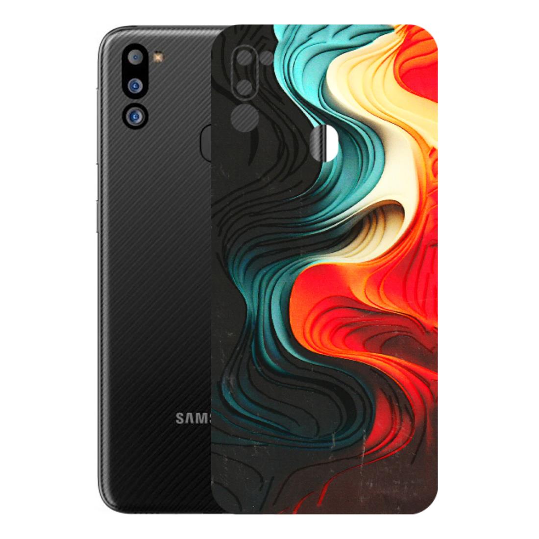 Samsung M/F/Note/Flip and C Phone Skins (All Models) - The Silky Swirl - 3D Embossed Finish (L-240) Samsung Galaxy M21 2021