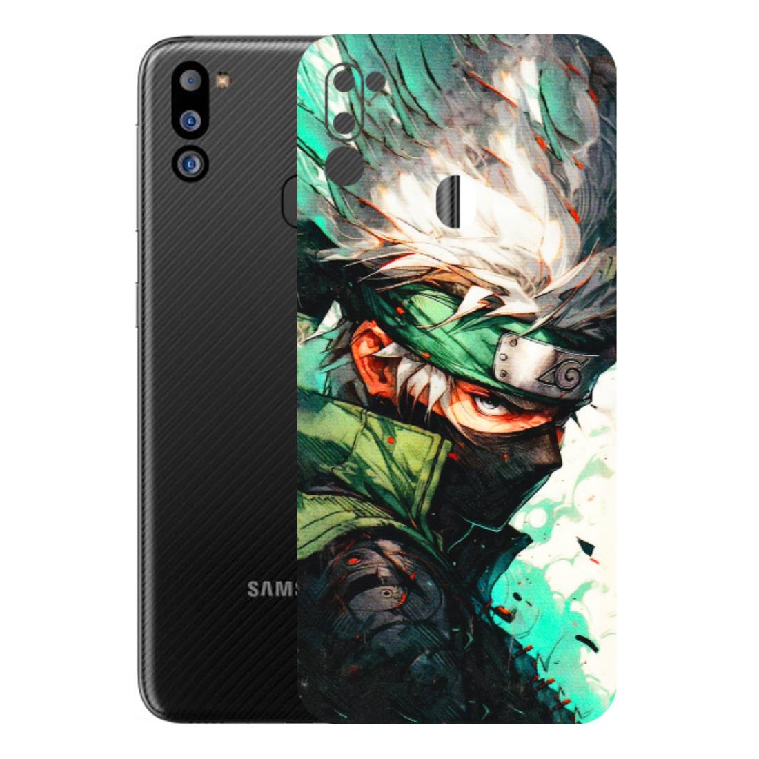 Samsung M/F/Note/Flip and C Phone Skins (All Models) - Kakashi Side Profile - 3D Embossed Finish (L-249) Samsung Galaxy M21 2021