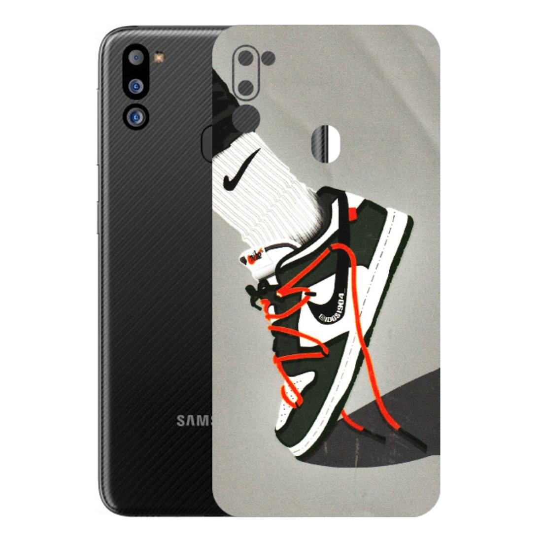 Samsung M/F/Note/Flip and C Phone Skins (All Models) - New Grey Sneaker - 3D Embossed Finish (L-261) Samsung Galaxy M21 2021