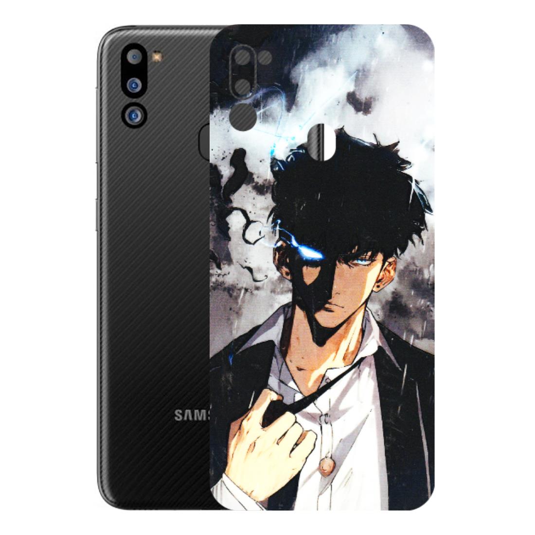 Samsung M/F/Note/Flip and C Phone Skins (All Models) - Sung Jinwoo Manhwa Anime - 3D Embossed Finish (L-328) Samsung Galaxy M21 2021