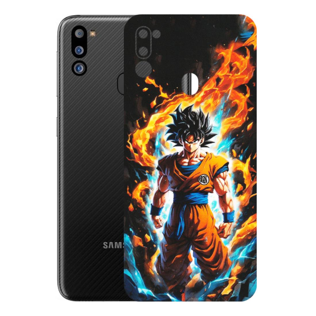 Samsung M/F/Note/Flip and C Phone Skins (All Models) - Goku Transformation Anime - Matte Finish (M-159) Samsung Galaxy M21 2021