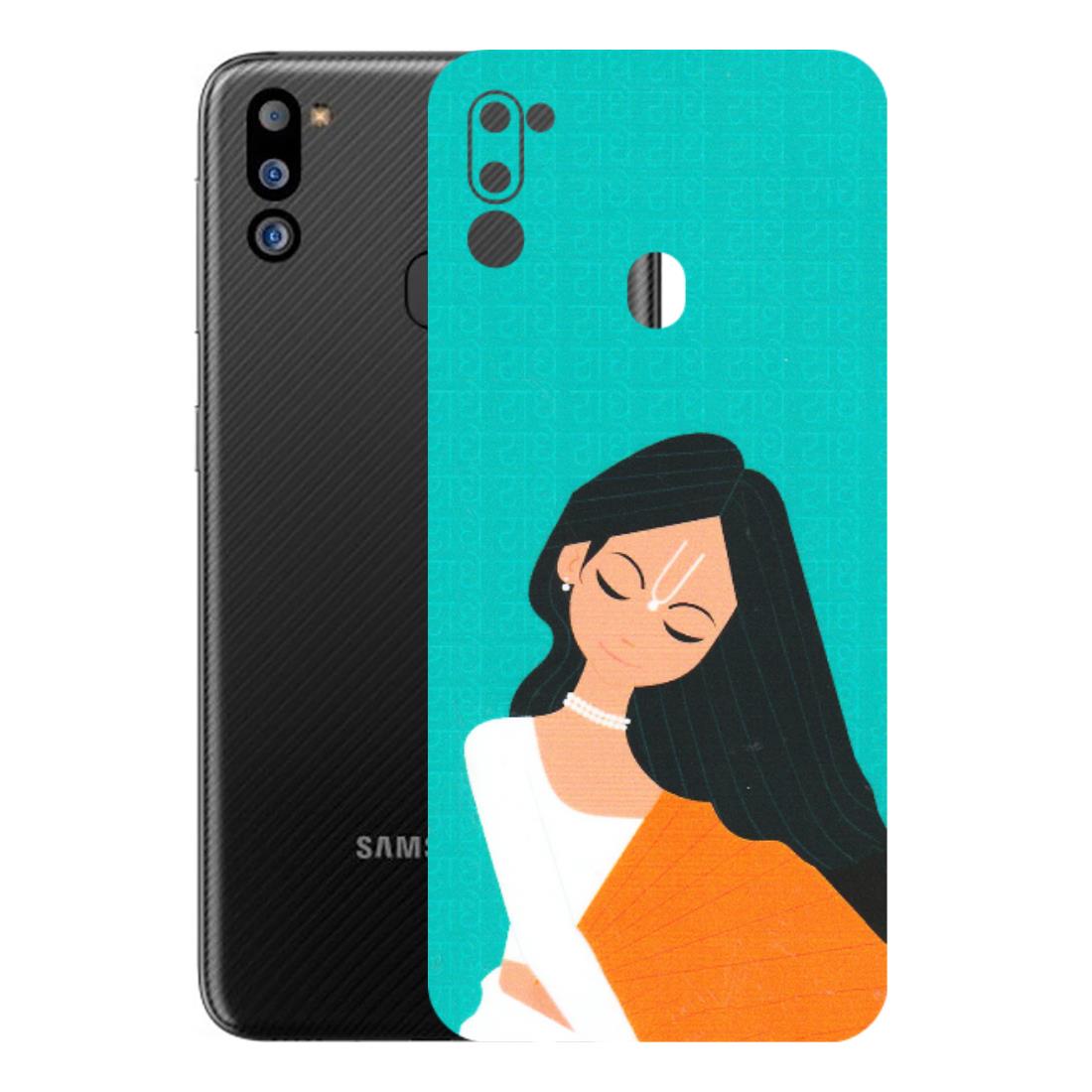 Samsung M/F/Note/Flip and C Phone Skins (All Models) - Radhe Radhe With Hindu Symbol - Matte Finish (M-164) Samsung Galaxy M21 2021