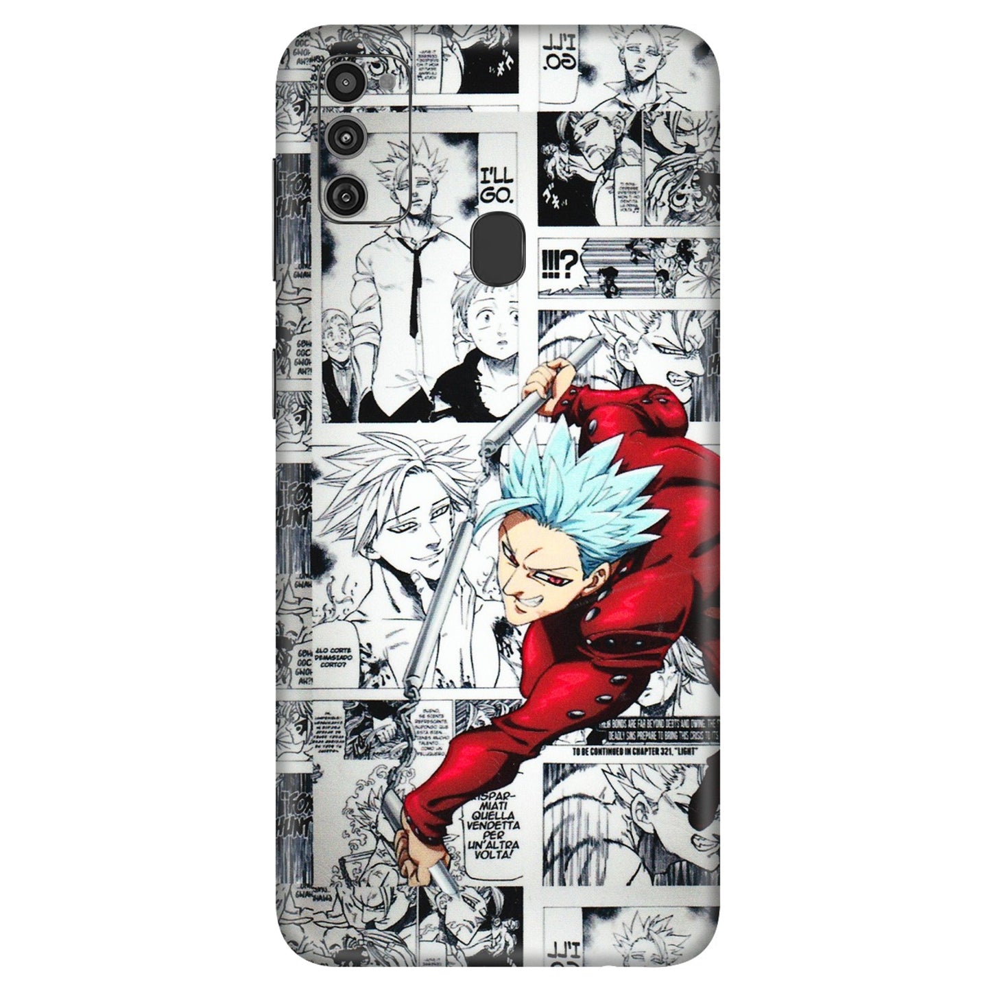 Samsung M/F/Note/Flip and C Phone Skins (All Models) - Anime Comic - 3D Embossed Finish (L-192) Samsung Galaxy M21