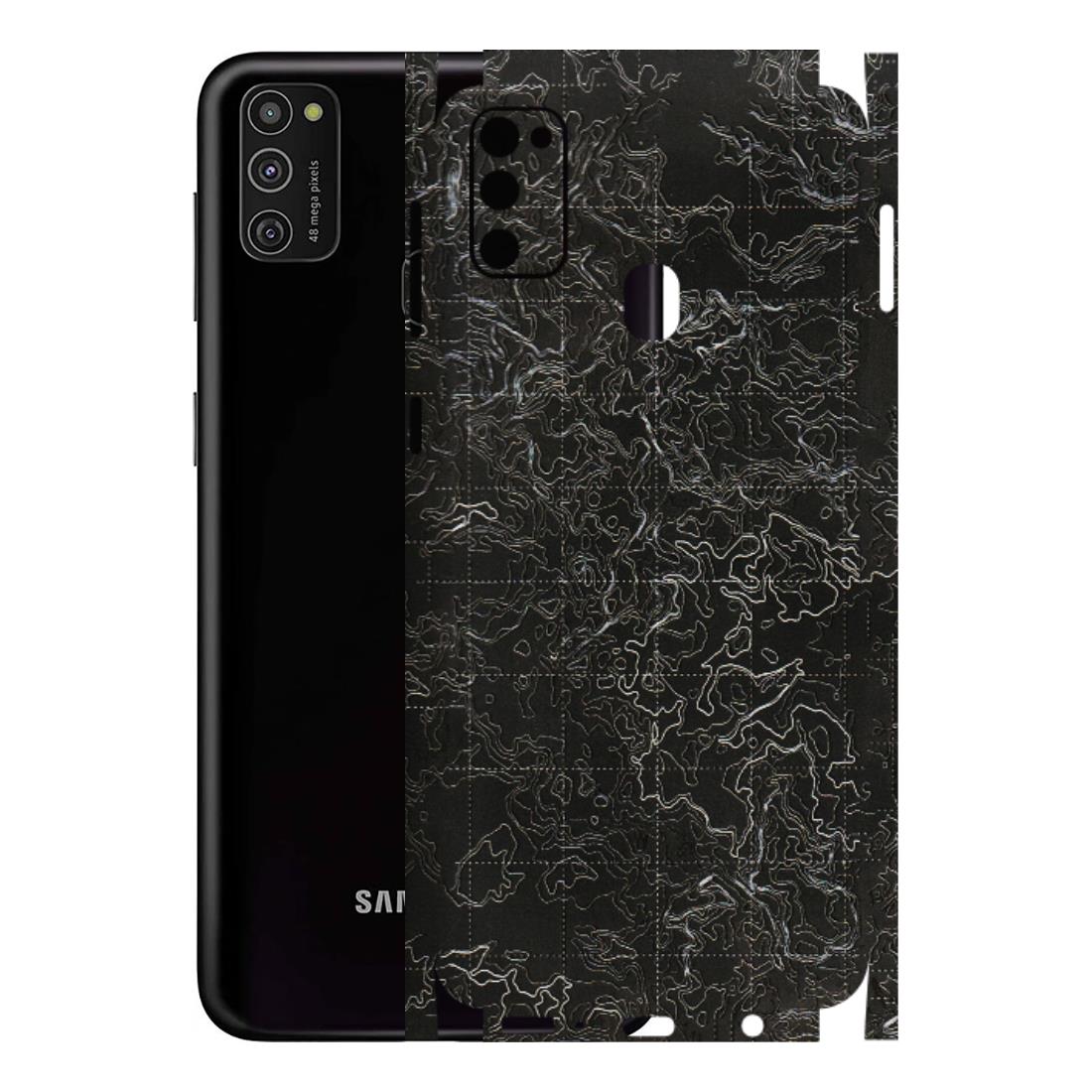Samsung M/F/Note/Flip and C Phone Skins (All Models) - Black map Texture - 3D Embossed Finish (L-201) Samsung Galaxy M21