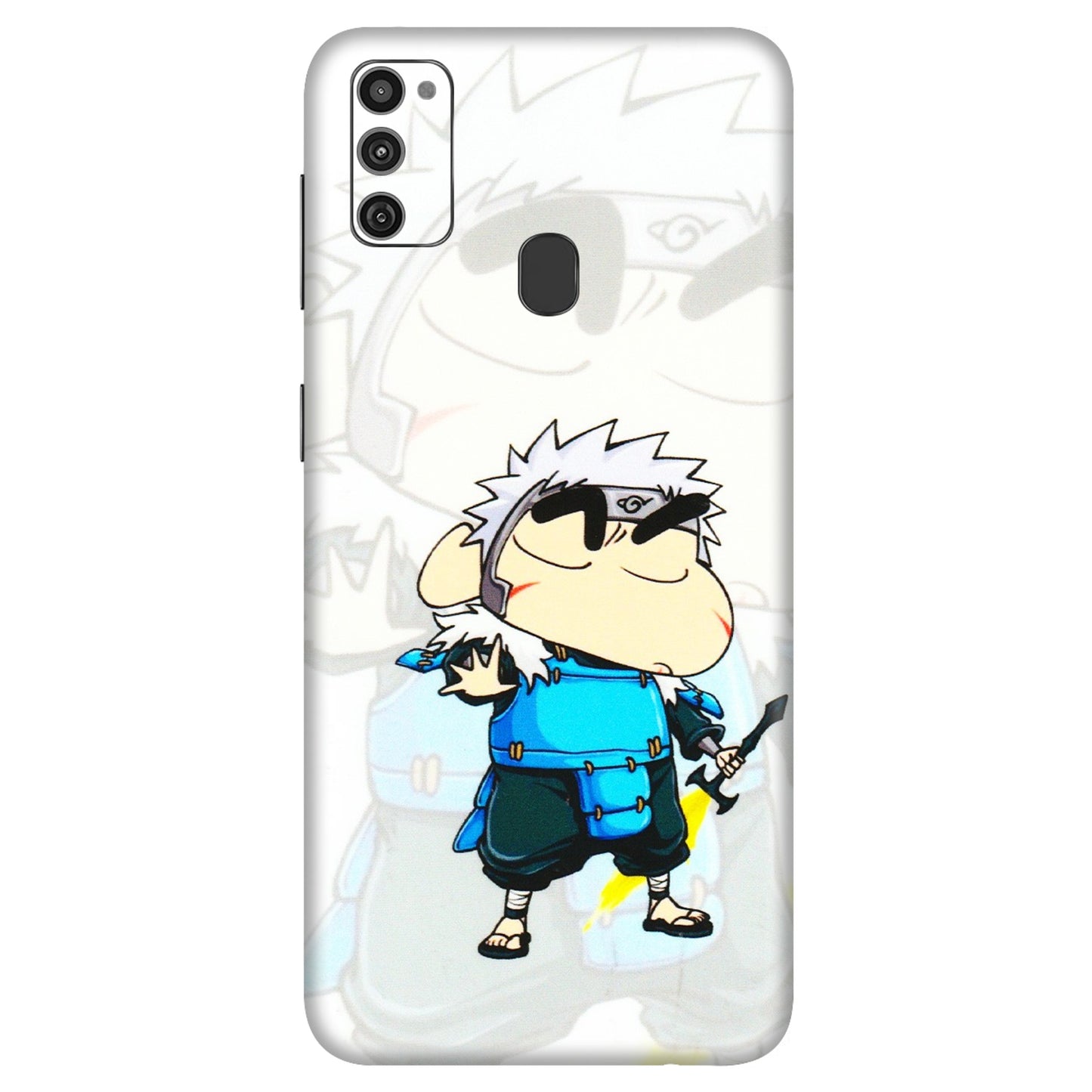 Samsung M/F/Note/Flip and C Phone Skins (All Models) - Angry Young Shinchan - 3D Embossed Finish (L-226) Samsung Galaxy M21