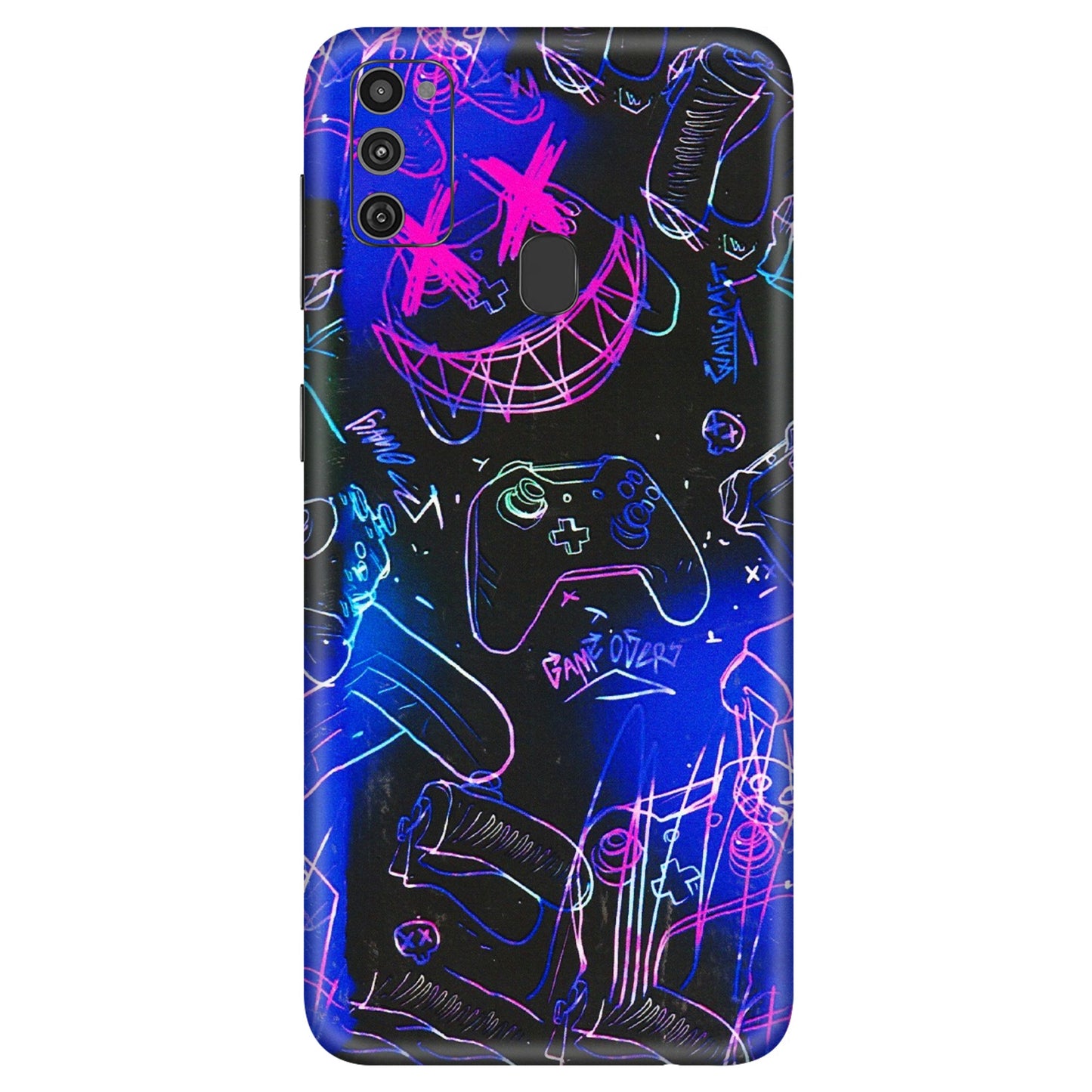 Samsung M/F/Note/Flip and C Phone Skins (All Models) - Gamers Paradise - 3D Embossed Finish (L-258) Samsung Galaxy M21
