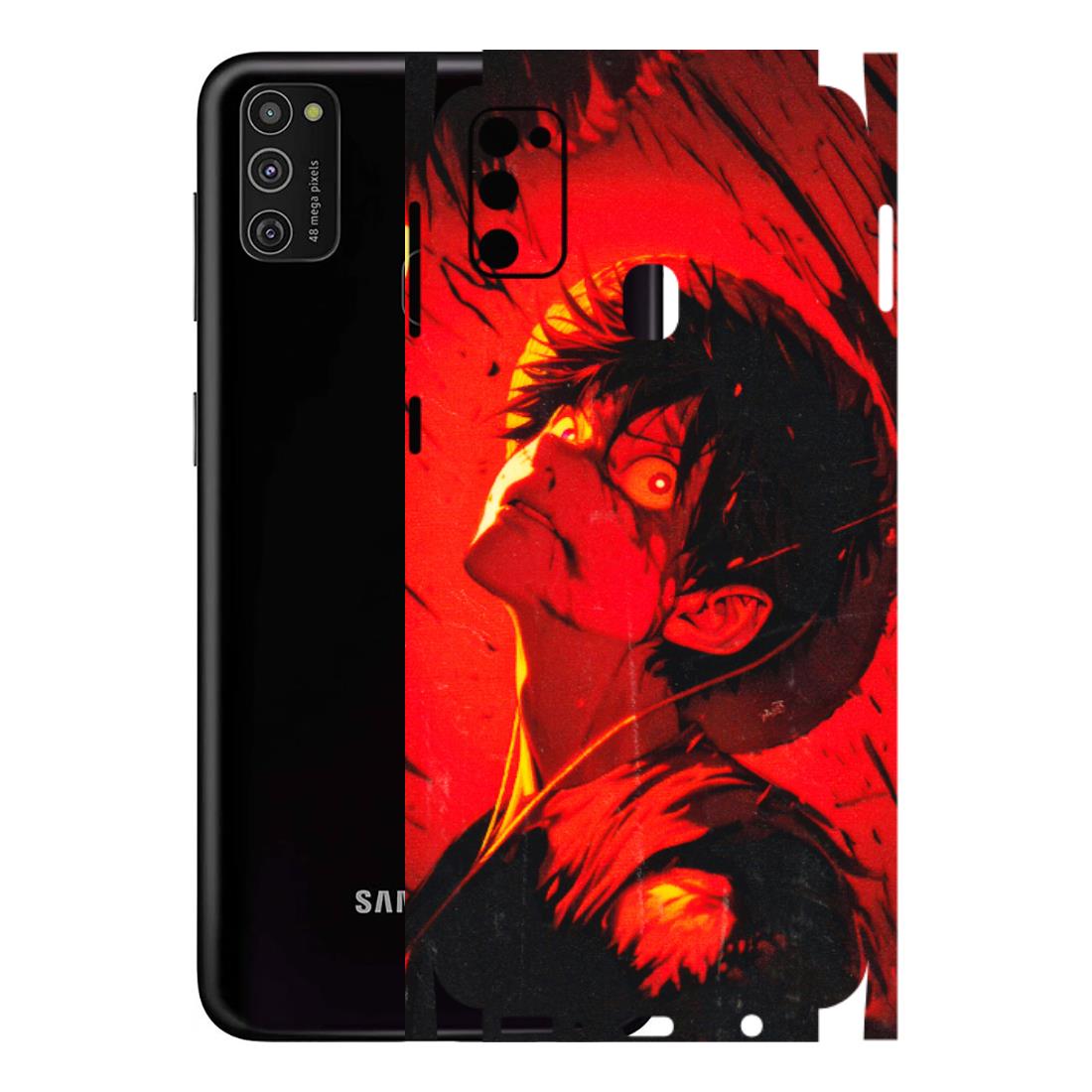 Samsung M/F/Note/Flip and C Phone Skins (All Models) - D.Luffy Power Up One Piece Anime - 3D Embossed Finish (L-326) Samsung Galaxy M21