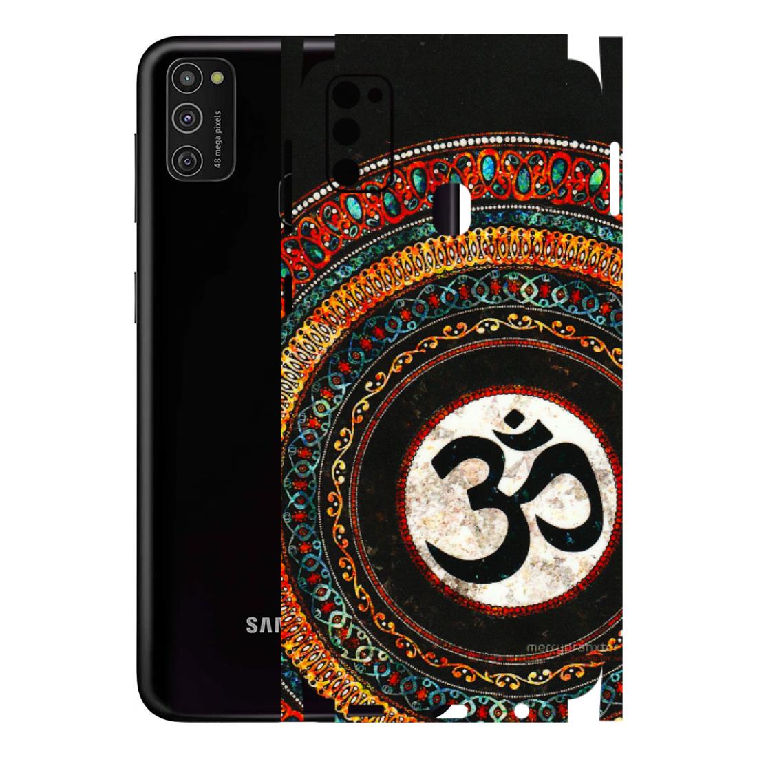 Samsung M/F/Note/Flip and C Phone Skins (All Models) - Aum Chant Abstract - 3D Embossed Finish (L-42) Samsung Galaxy M21