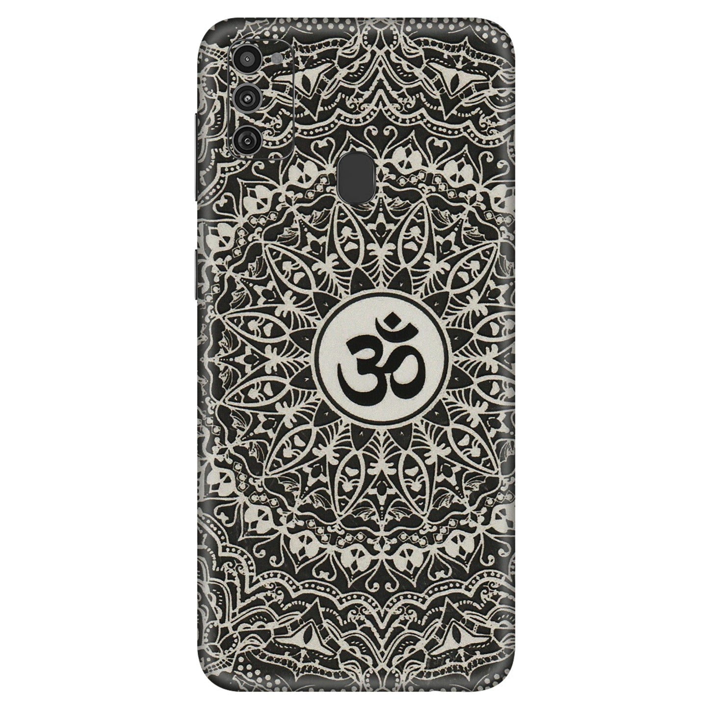 Samsung M/F/Note/Flip and C Phone Skins (All Models) - Aum Elegant Mandala - 3D Embossed Finish (L-62) Samsung Galaxy M21
