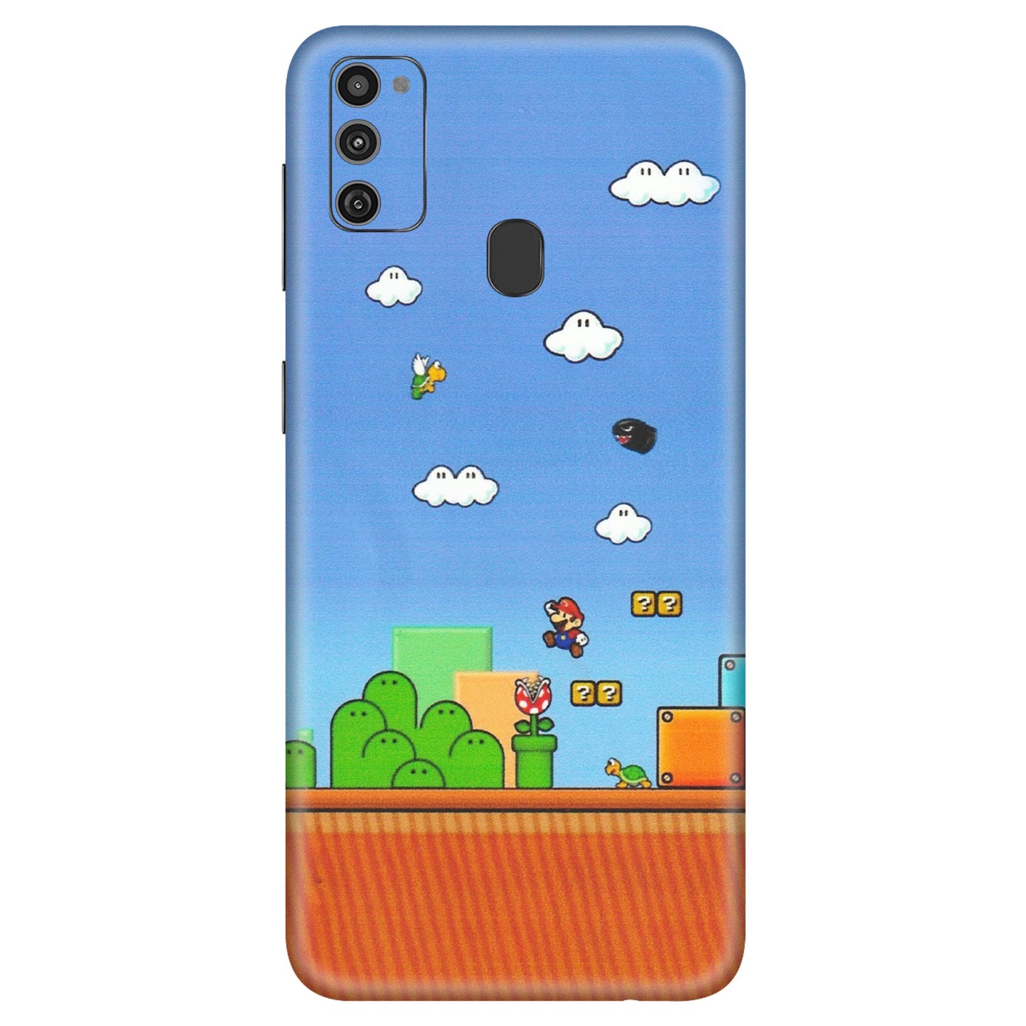 Samsung M/F/Note/Flip and C Phone Skins (All Models) - Mario Game Scene - Matte Finish (M-24) Samsung Galaxy M21
