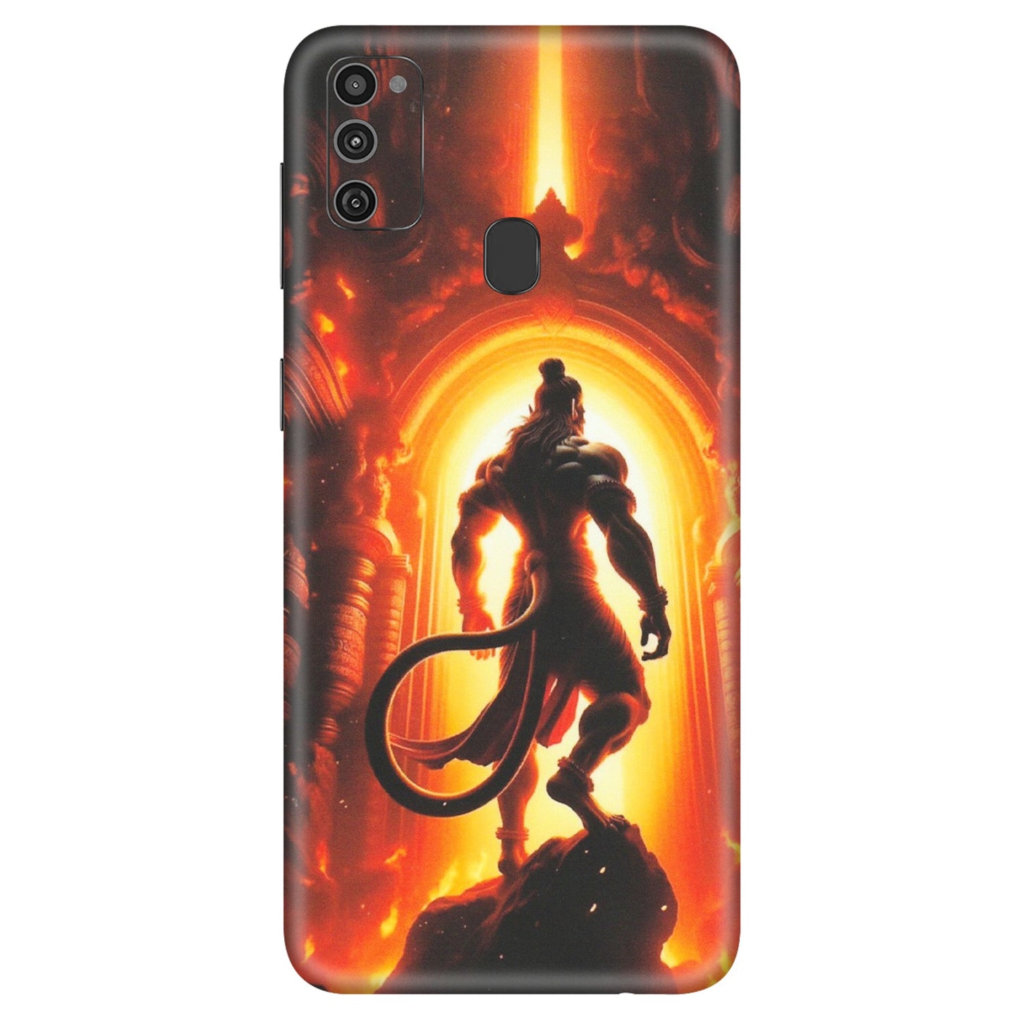 Samsung M/F/Note/Flip and C Phone Skins (All Models) - HanumanJi - Matte Finish (M-06) Samsung Galaxy M21