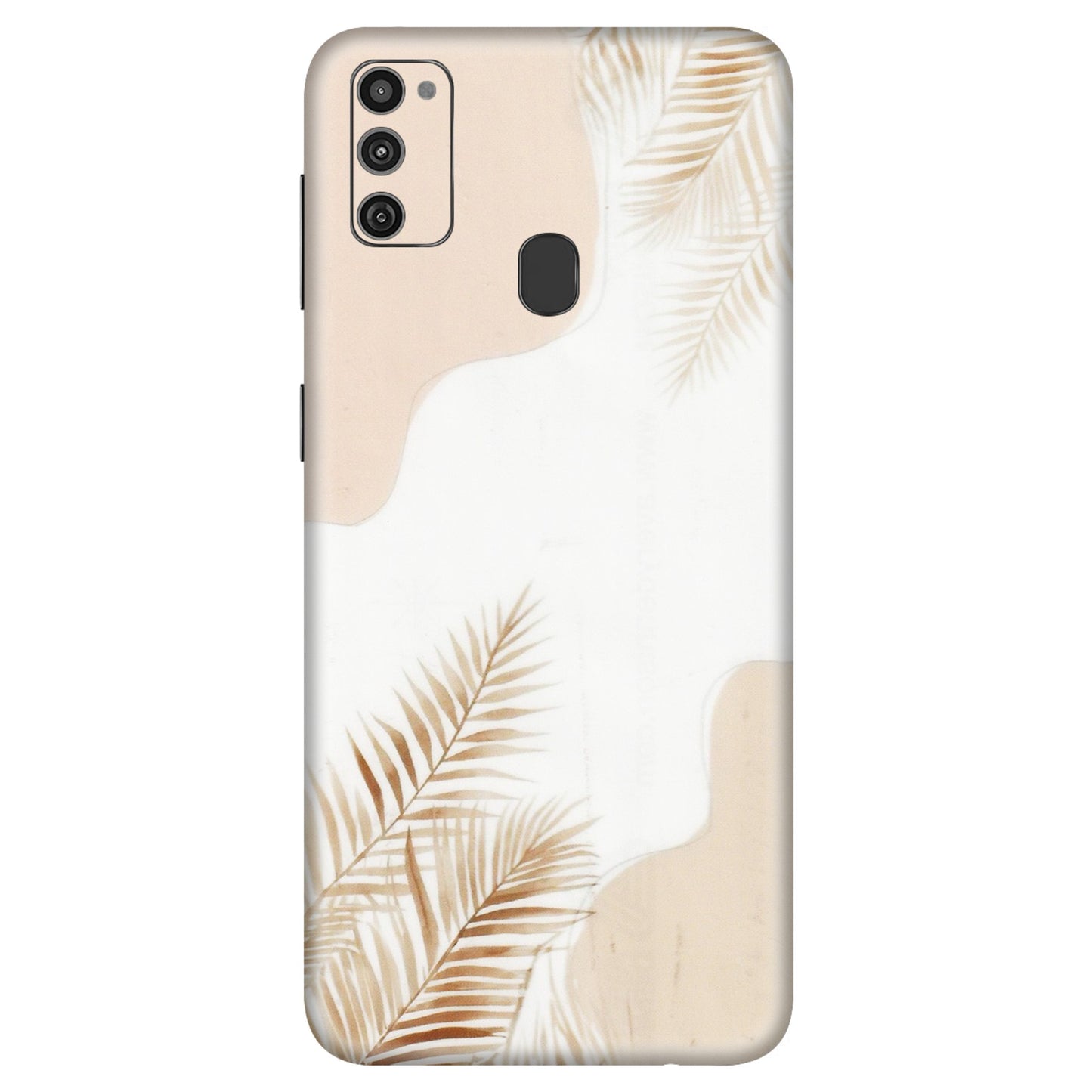 Samsung M/F/Note/Flip and C Phone Skins (All Models) - Gold Petals Abstract - Transparent Finish (T-08) Samsung Galaxy M21