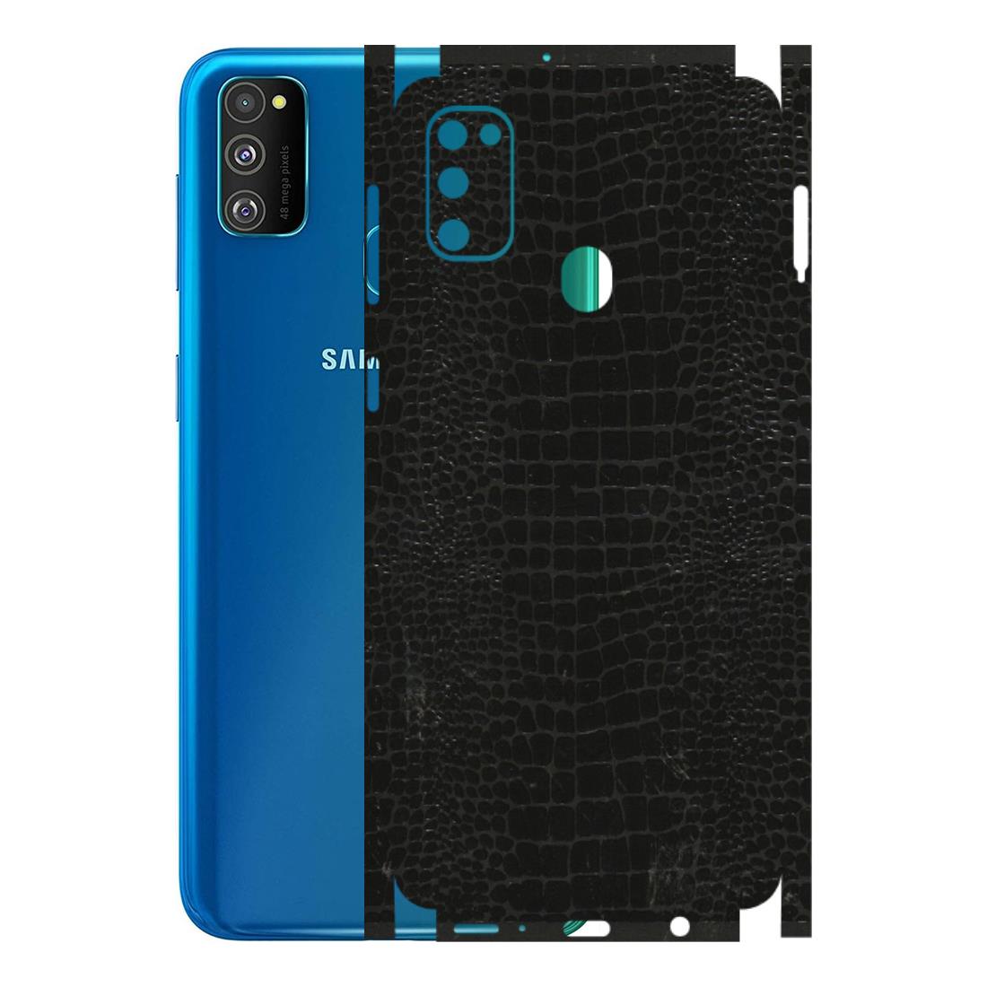 Samsung M/F/Note/Flip and C Phone Skins (All Models) - Snake Leather Black - 3D Embossed Finish (L-107) Samsung Galaxy M30S