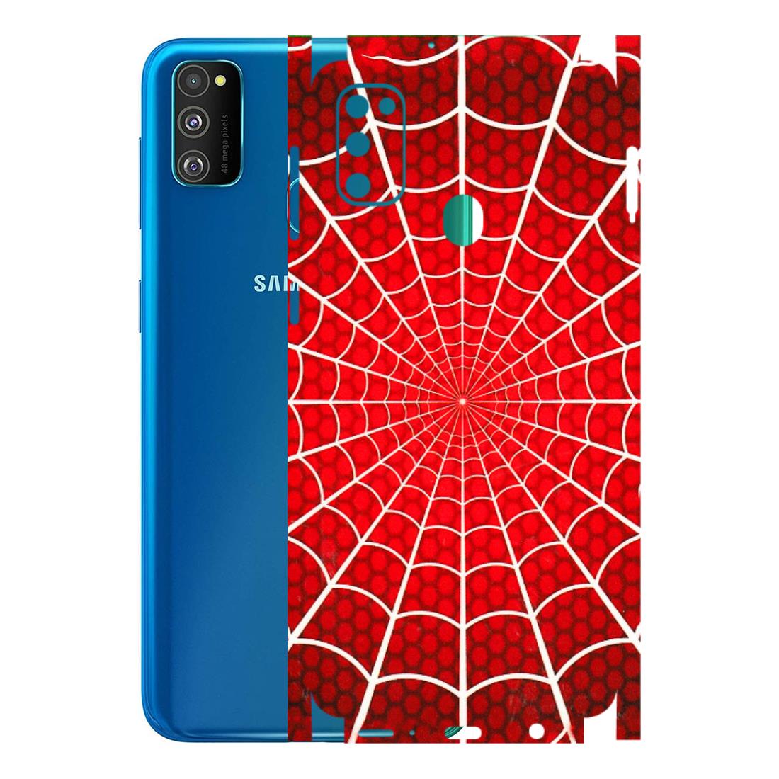 Samsung M/F/Note/Flip and C Phone Skins (All Models) - Classic Spidey Web - 3D Embossed Finish (L-115) Samsung Galaxy M30S