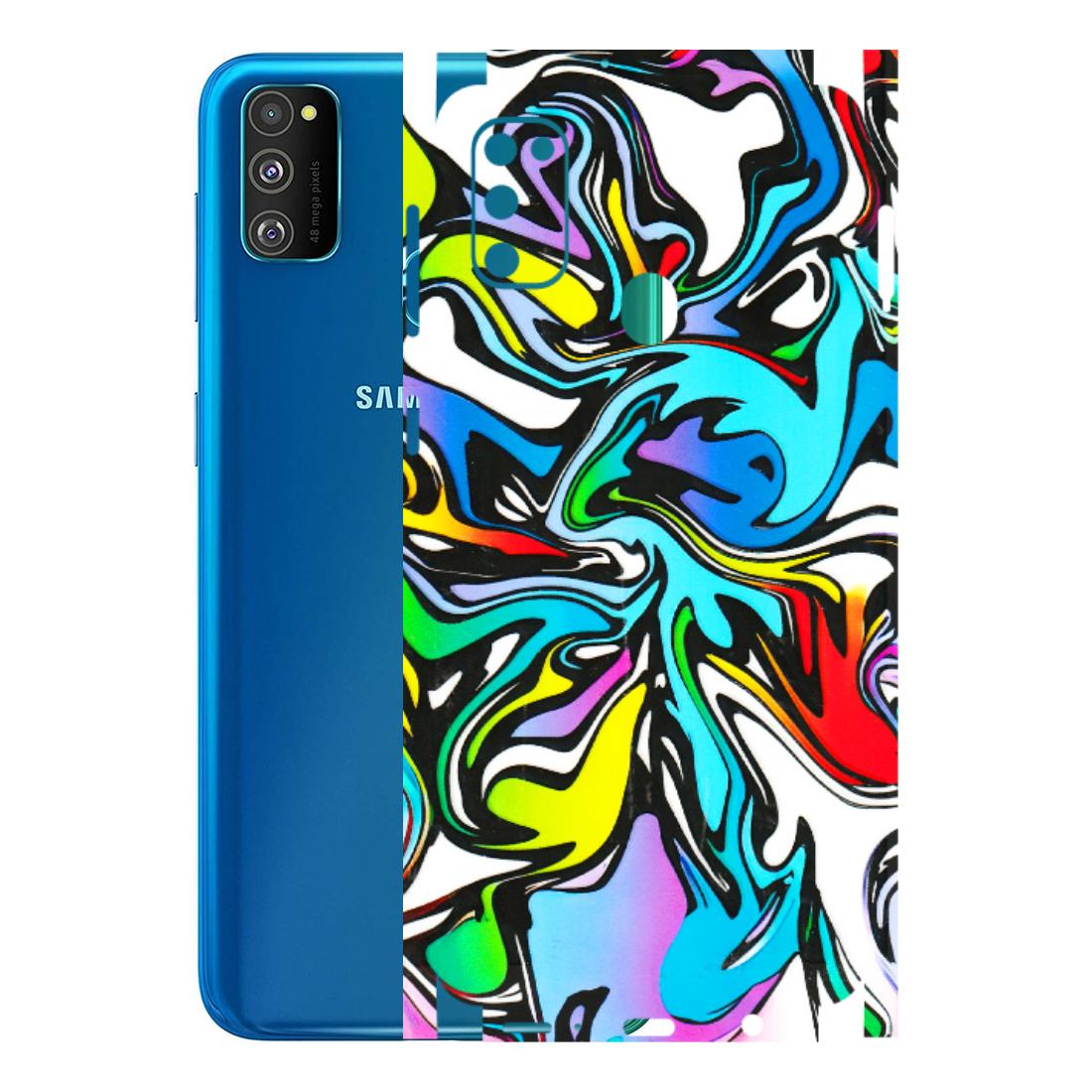 Samsung M/F/Note/Flip and C Phone Skins (All Models) - Abstract Colour Paints - 3D Embossed Finish (L-271) Samsung Galaxy M30S